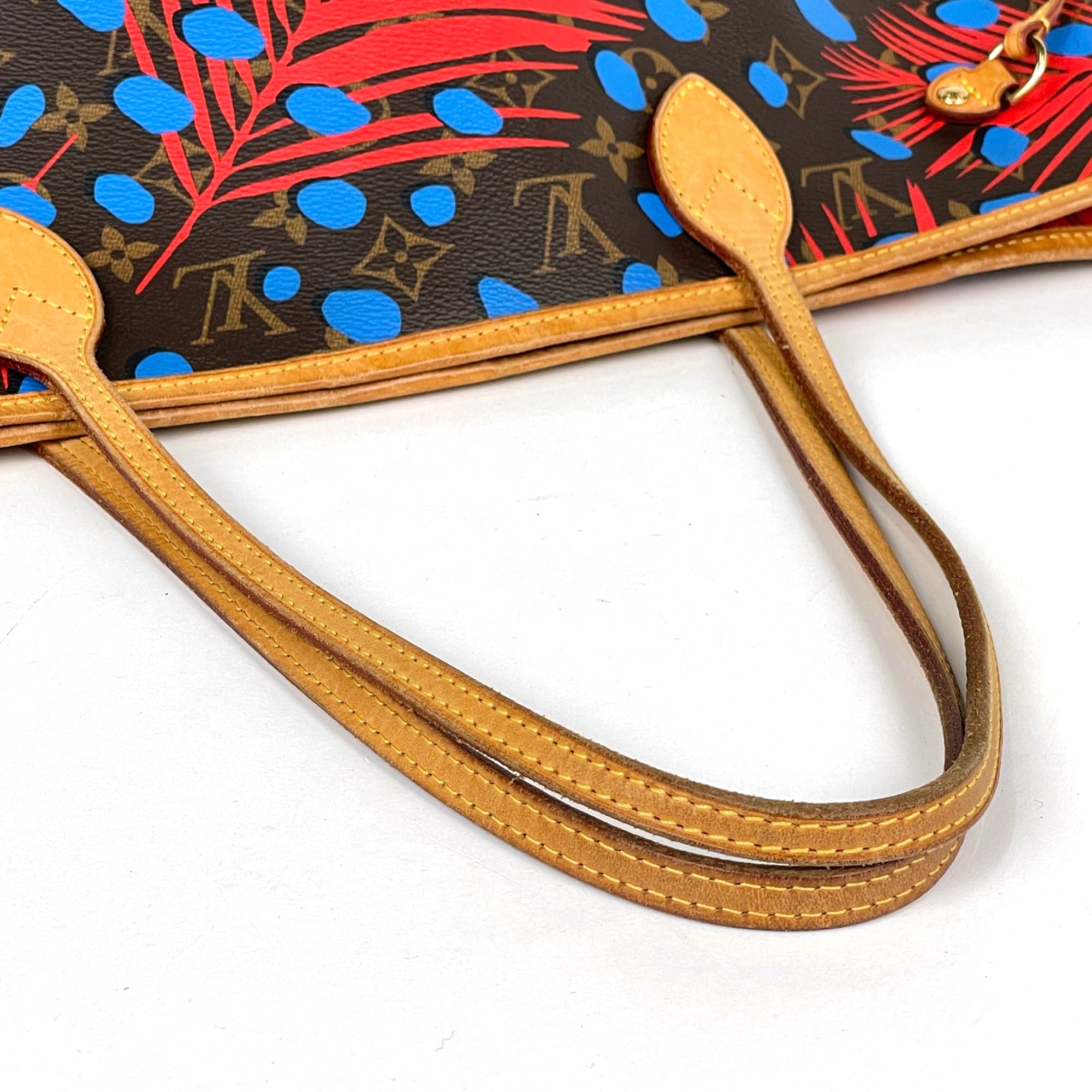 Louis Vuitton Blue Monogram Tote Bag (Pre-Owned)