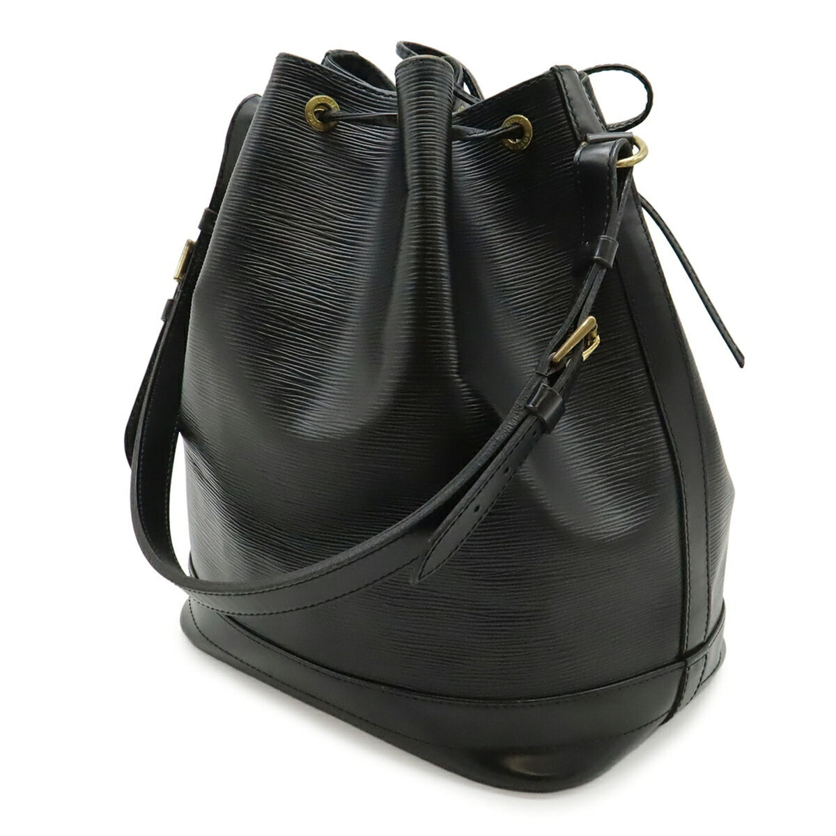 Louis Vuitton Black Noir Epi Leather Shoulder Bag (Pre-Owned)