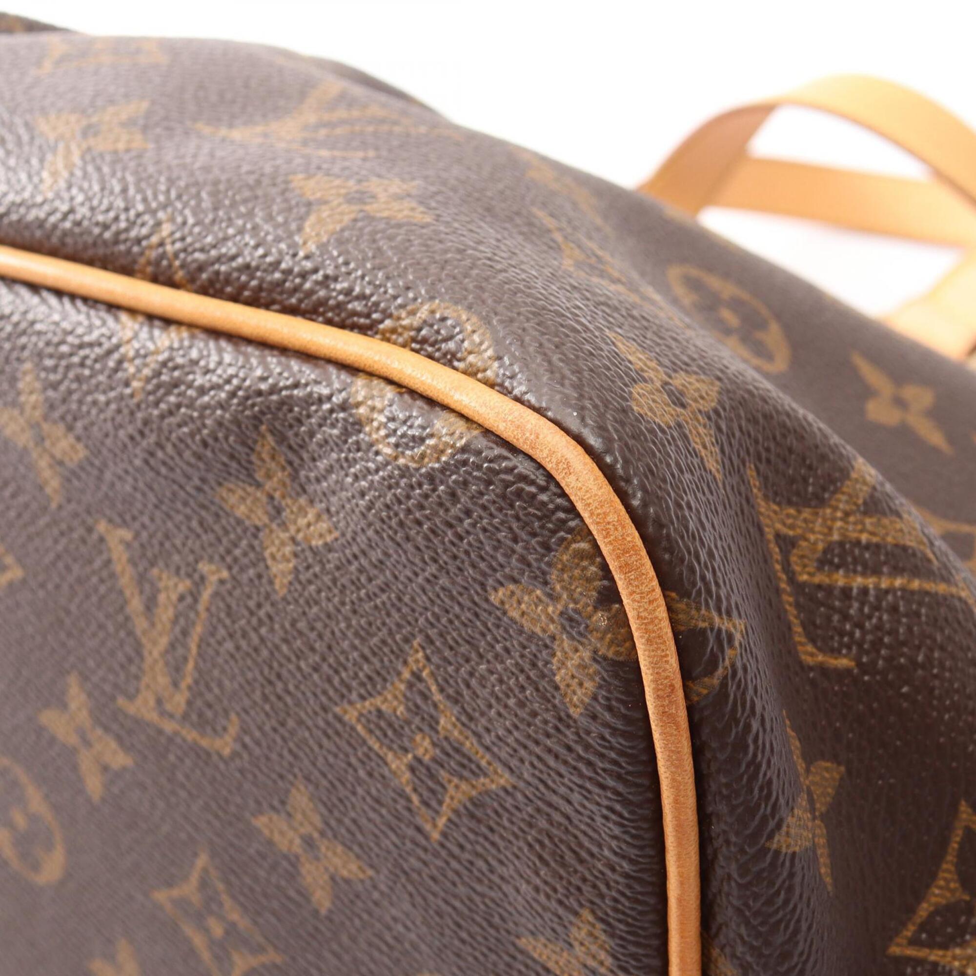 Louis Vuitton Monogram Brown Coated Canvas Leather Handbag (Pre-Owned)
