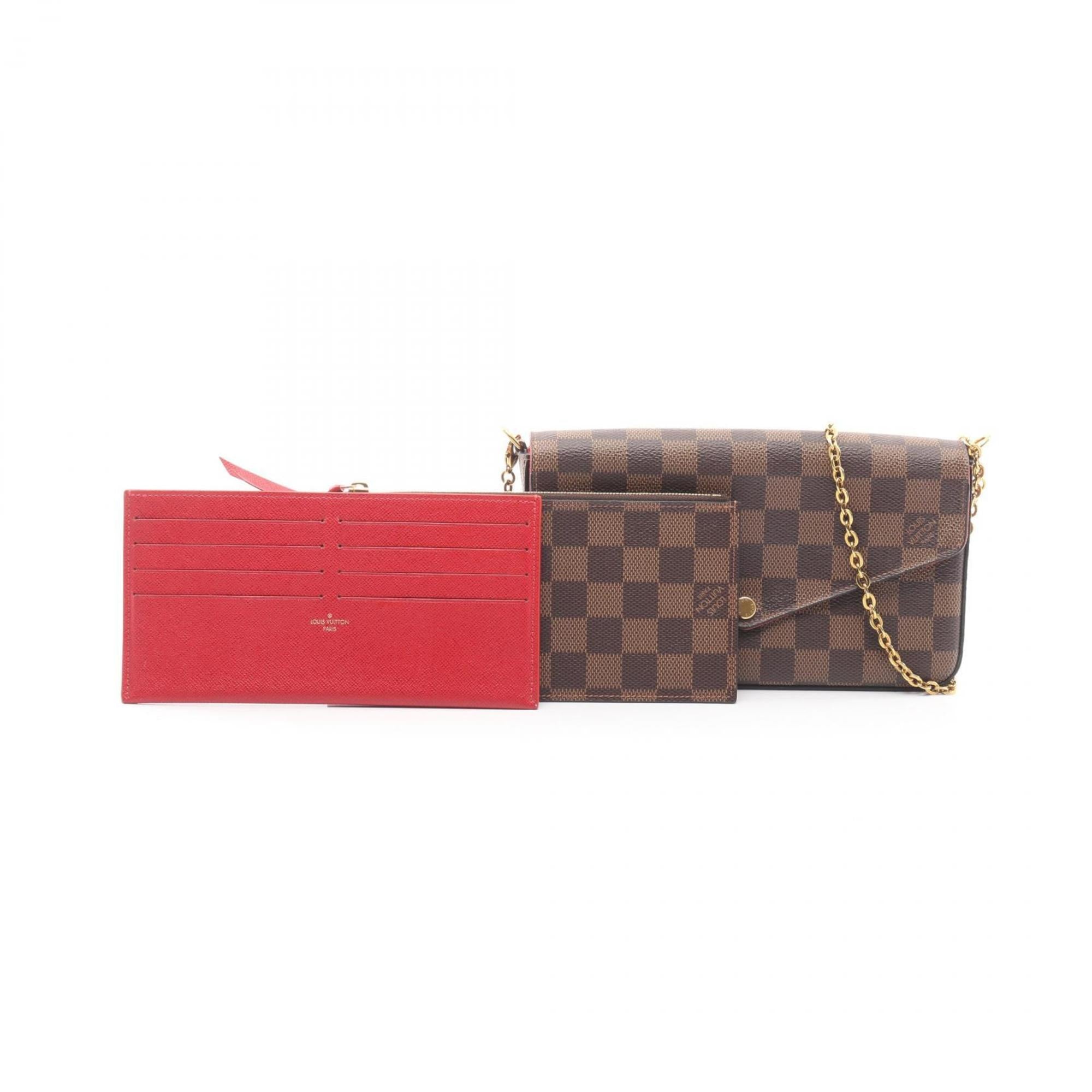 Louis Vuitton Brown Damier Canvas Ebene Coated Canvas Pochette Shoulder Bag (Pre-Owned)