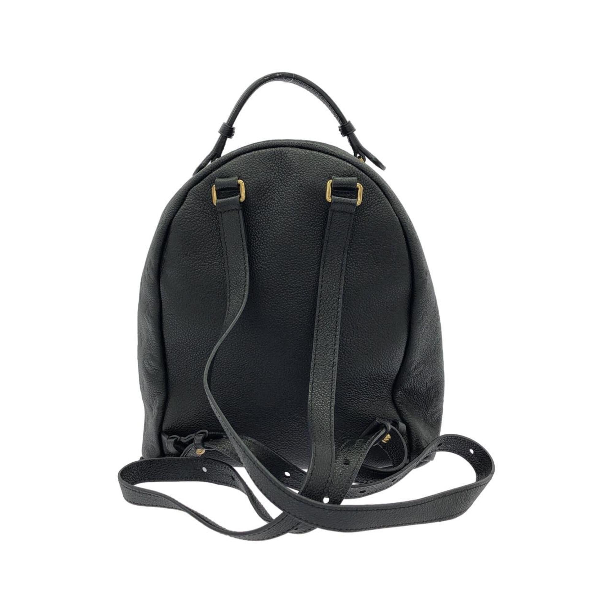 Louis Vuitton Black Leather Backpack (Pre-Owned)