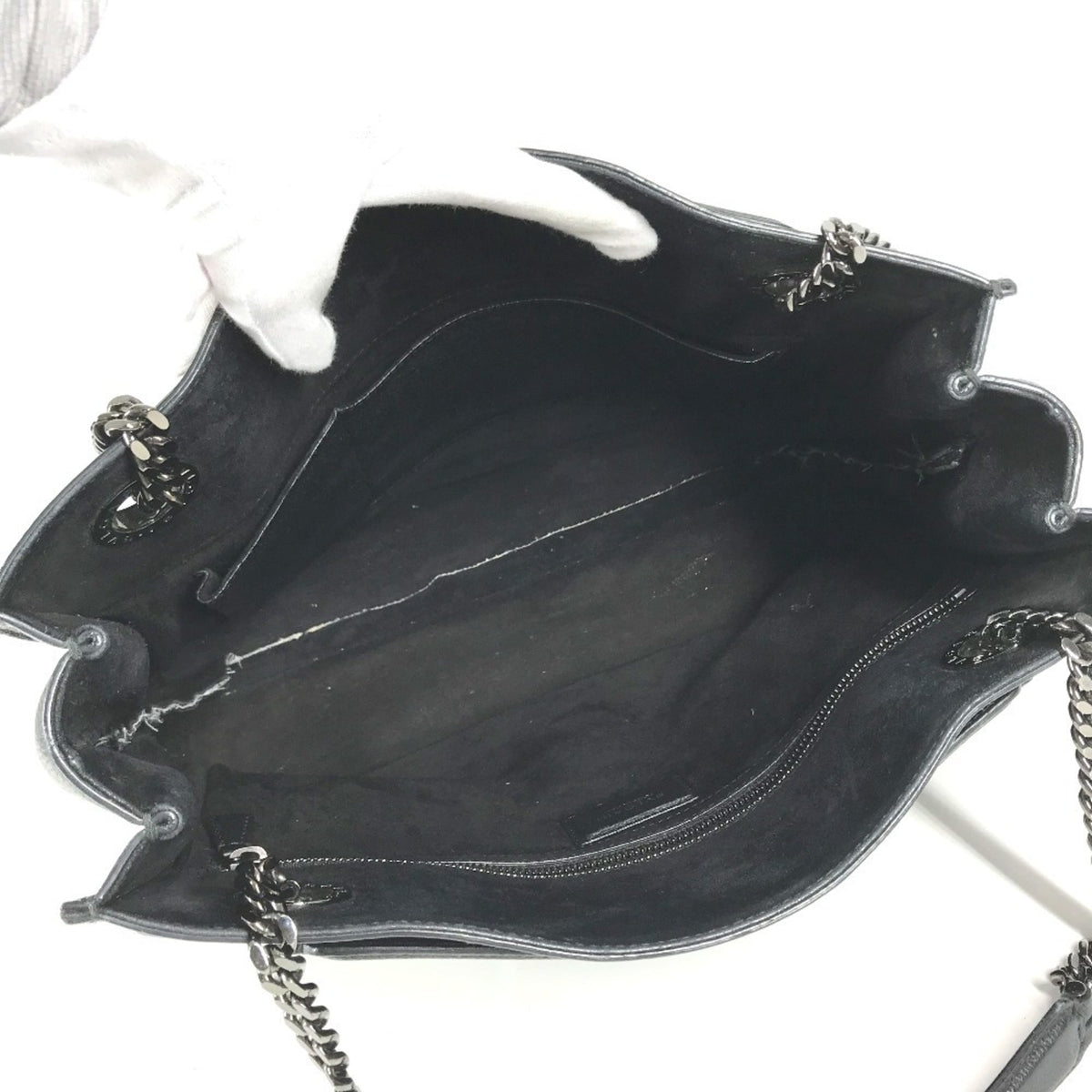 Bvlgari Black Leather Shoulder Bag Tote Bag (Pre-Owned)
