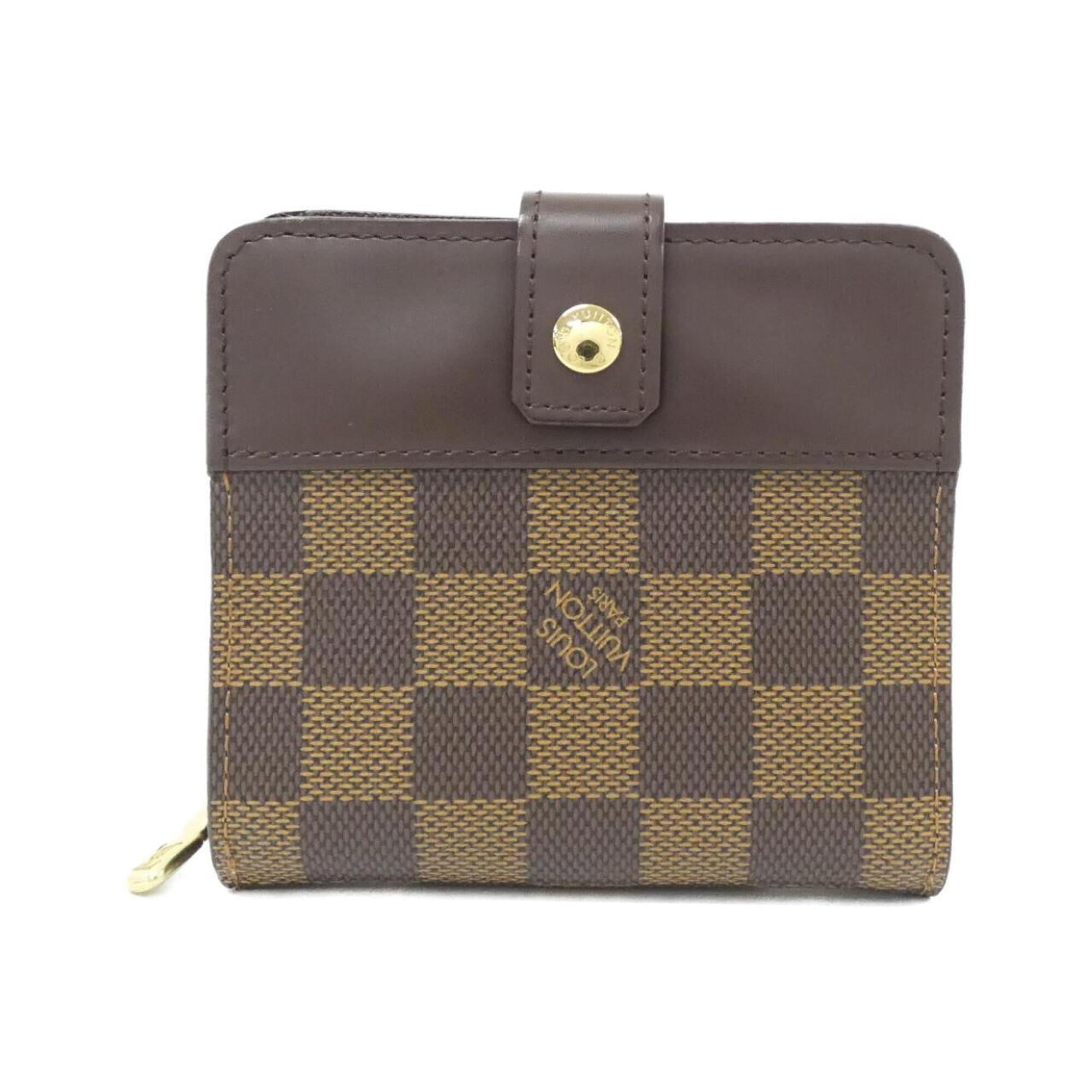 Louis Vuitton Damier Ebene Coated Canvas Wallet (Bi-Fold) (Pre-Owned)