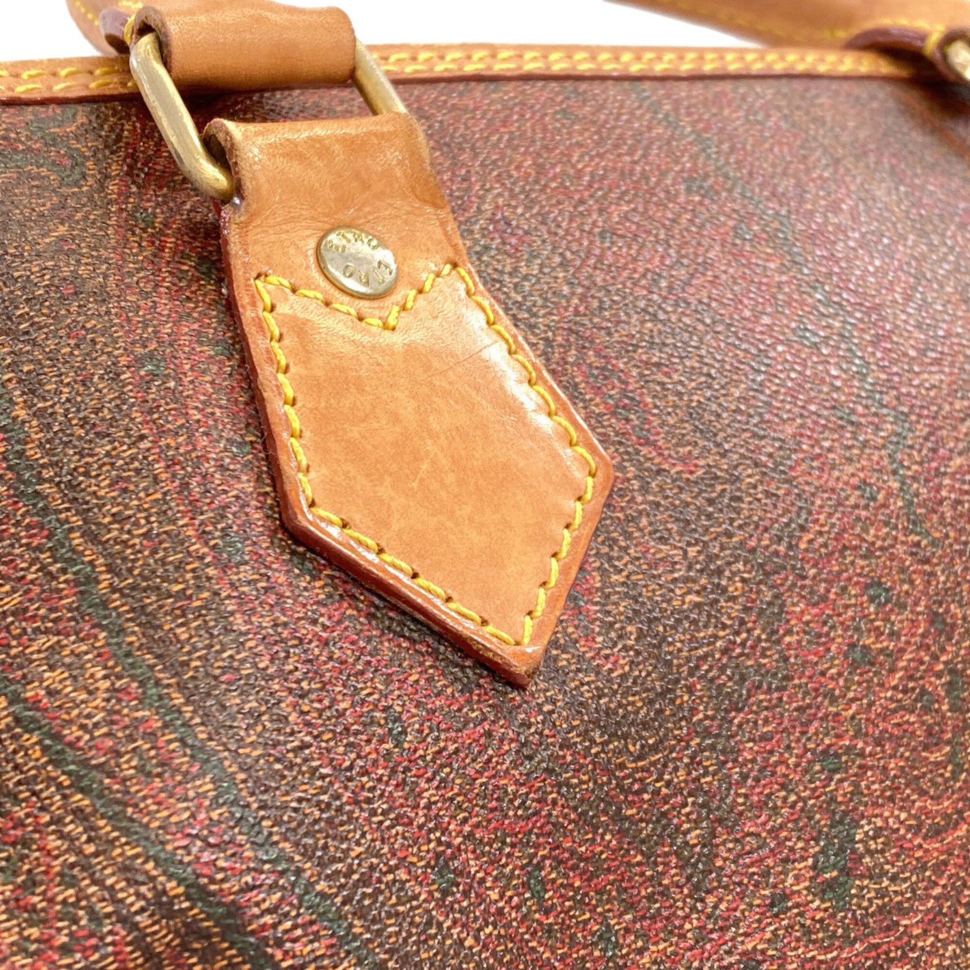 Etro Brown Pvc Boston Bag (Pre-Owned)