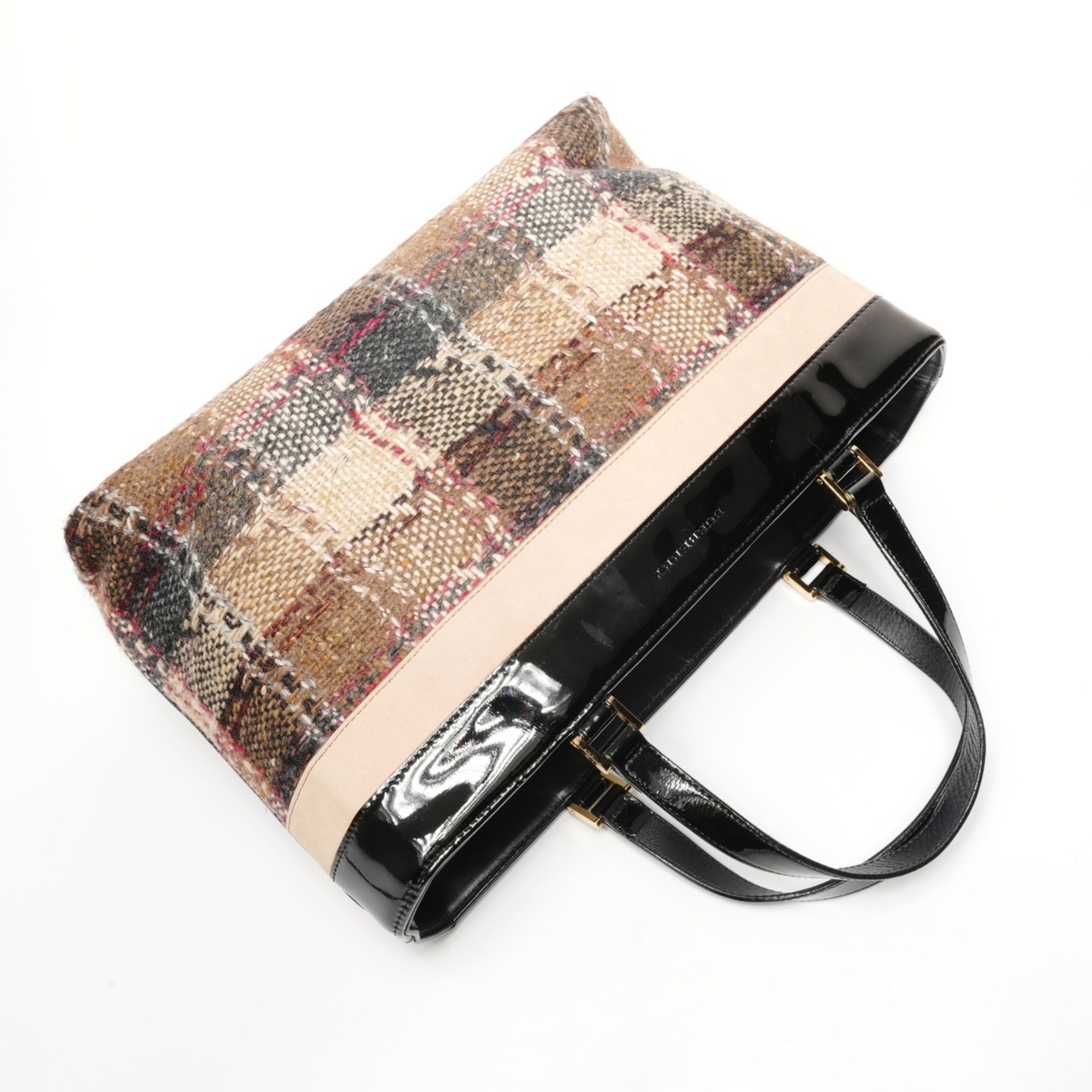 Burberry Beige Tweed Handbag (Pre-Owned)