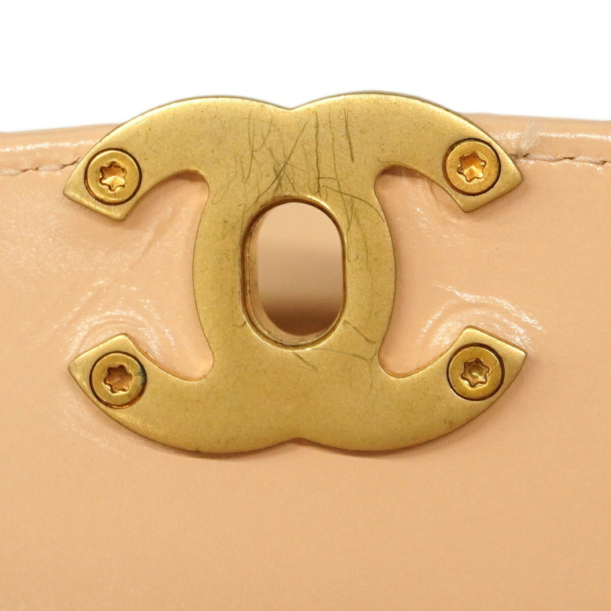 Chanel Beige Leather Handbag (Pre-Owned)