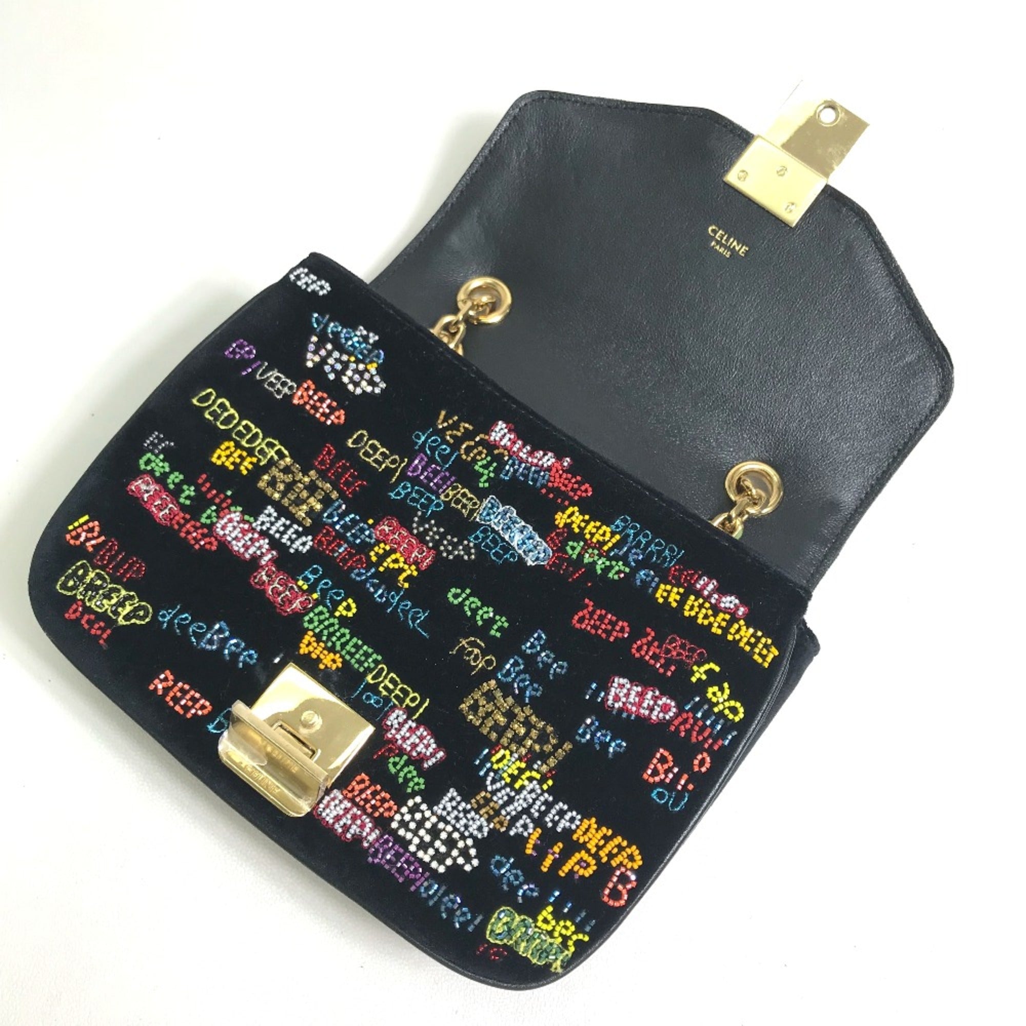 Celine Black Leather Shoulder Bag (Pre-Owned)