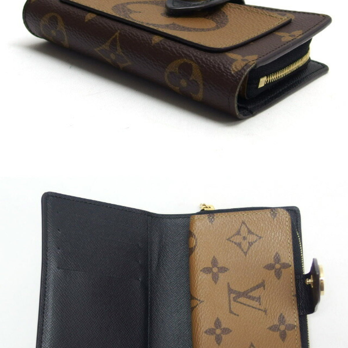 Louis Vuitton Monogram Reverse Galle Monogram Reverse Monogram Reverse Wallet (Bi-Fold) (Pre-Owned)