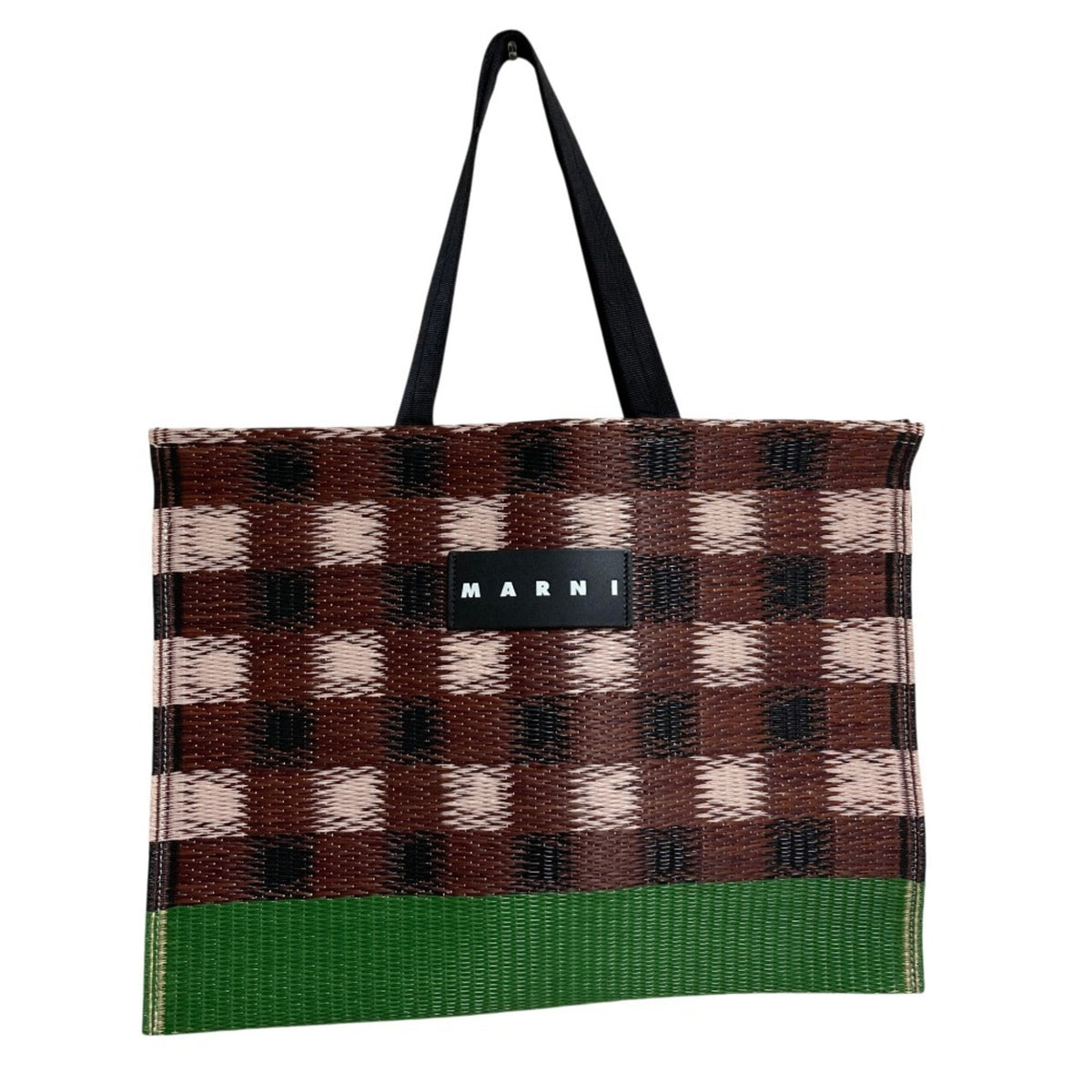 Marni Brown Green Tote Bag (Pre-Owned)