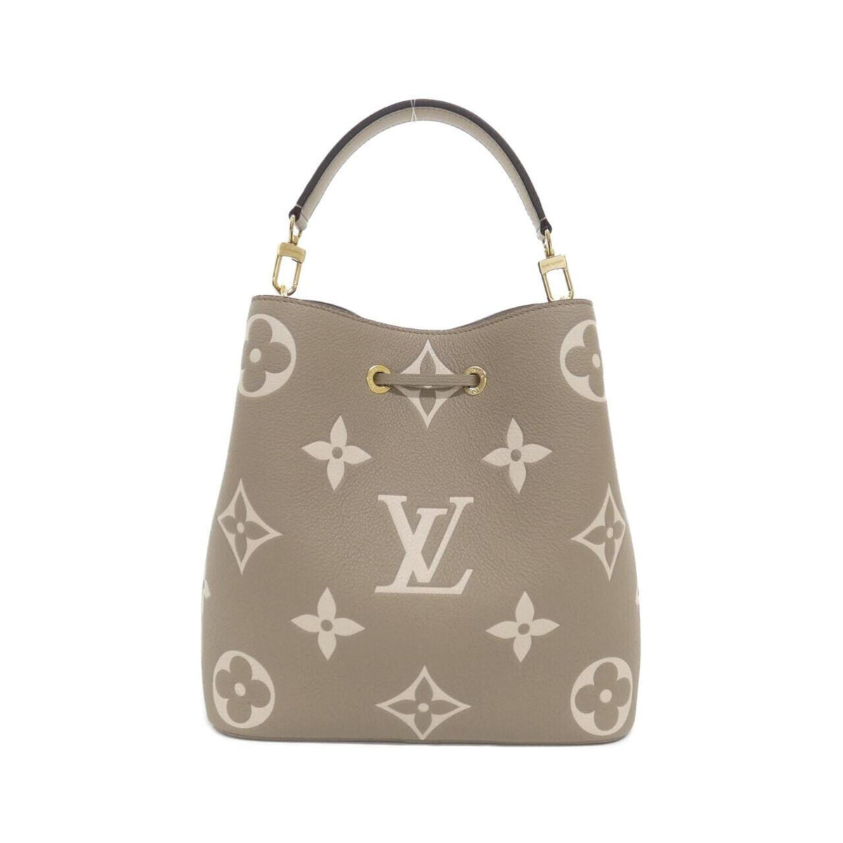 Louis Vuitton Monogram Empreinte Bicolor Cream Tourterelle Monogram Empreinte Shoulder Bag (Pre-Owned)
