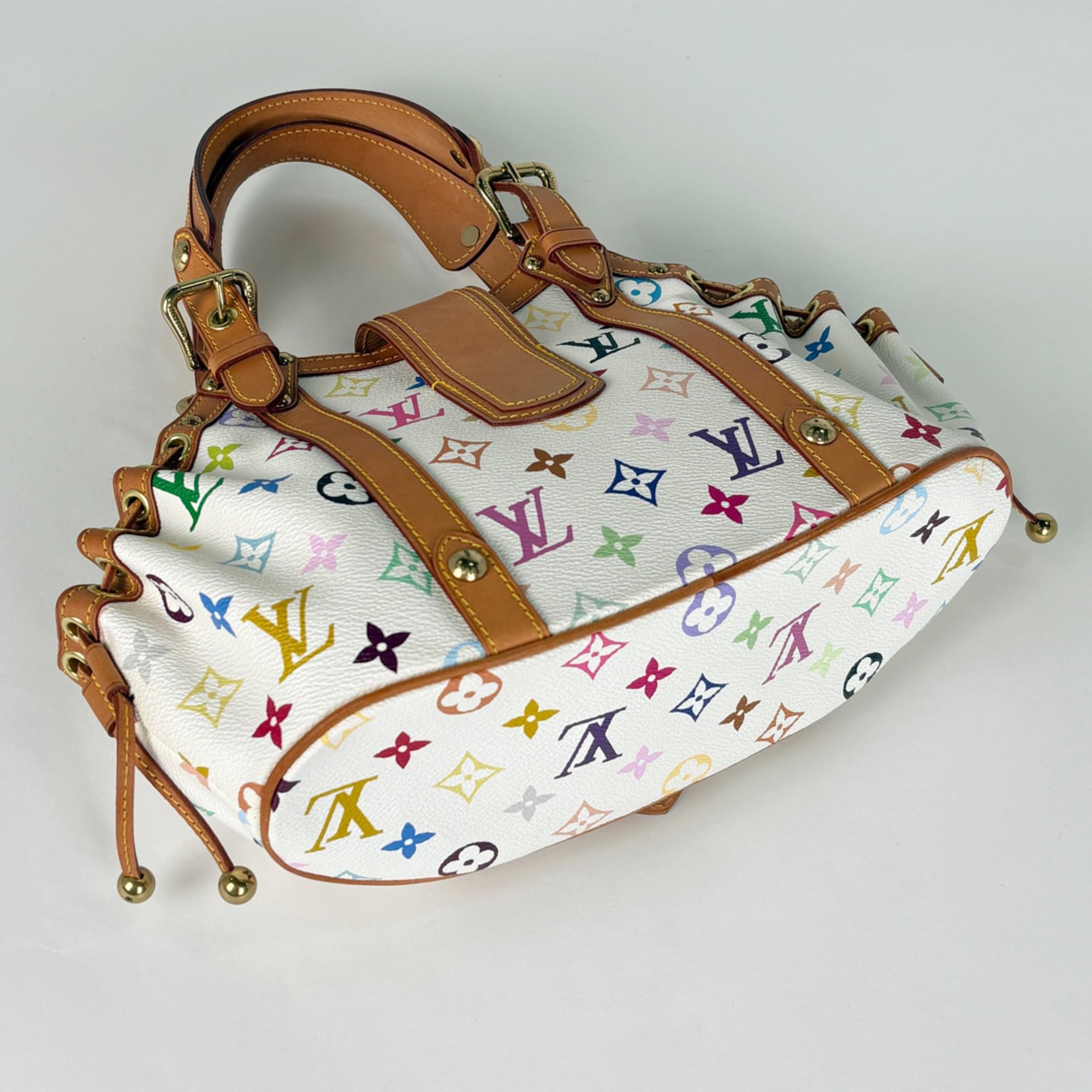 Louis Vuitton Monogram Multicolore Blanc White Monogram Multicolore Handbag (Pre-Owned)