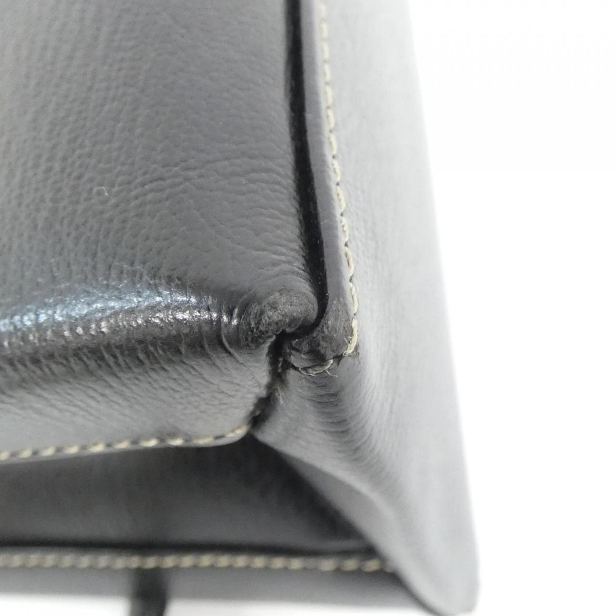 Loewe Black Brown Leather Handbag (Pre-Owned)