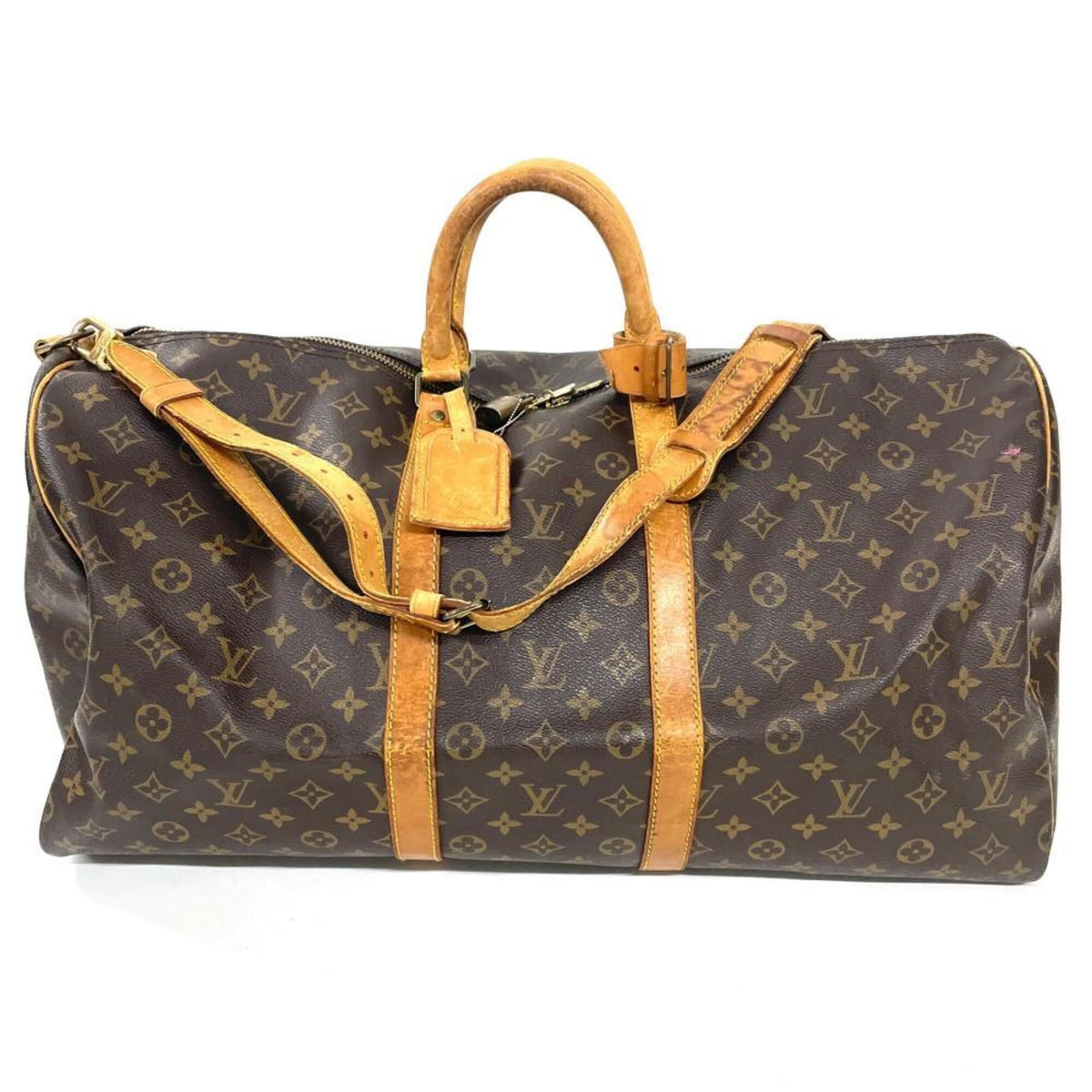 Louis Vuitton Brown Monogram Canvas Boston Bag (Pre-Owned)