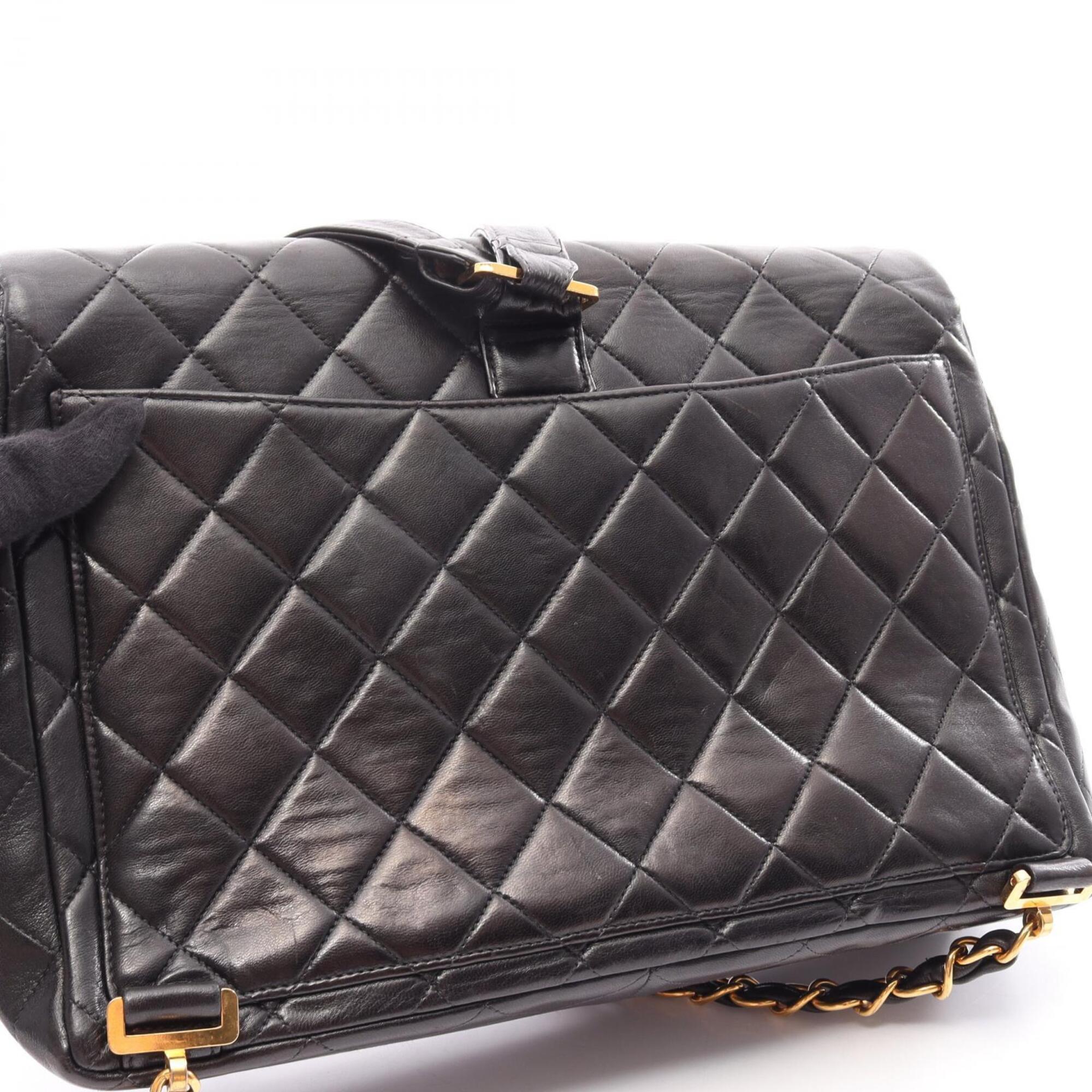 Chanel Black Leather Backpack (Pre-Owned)