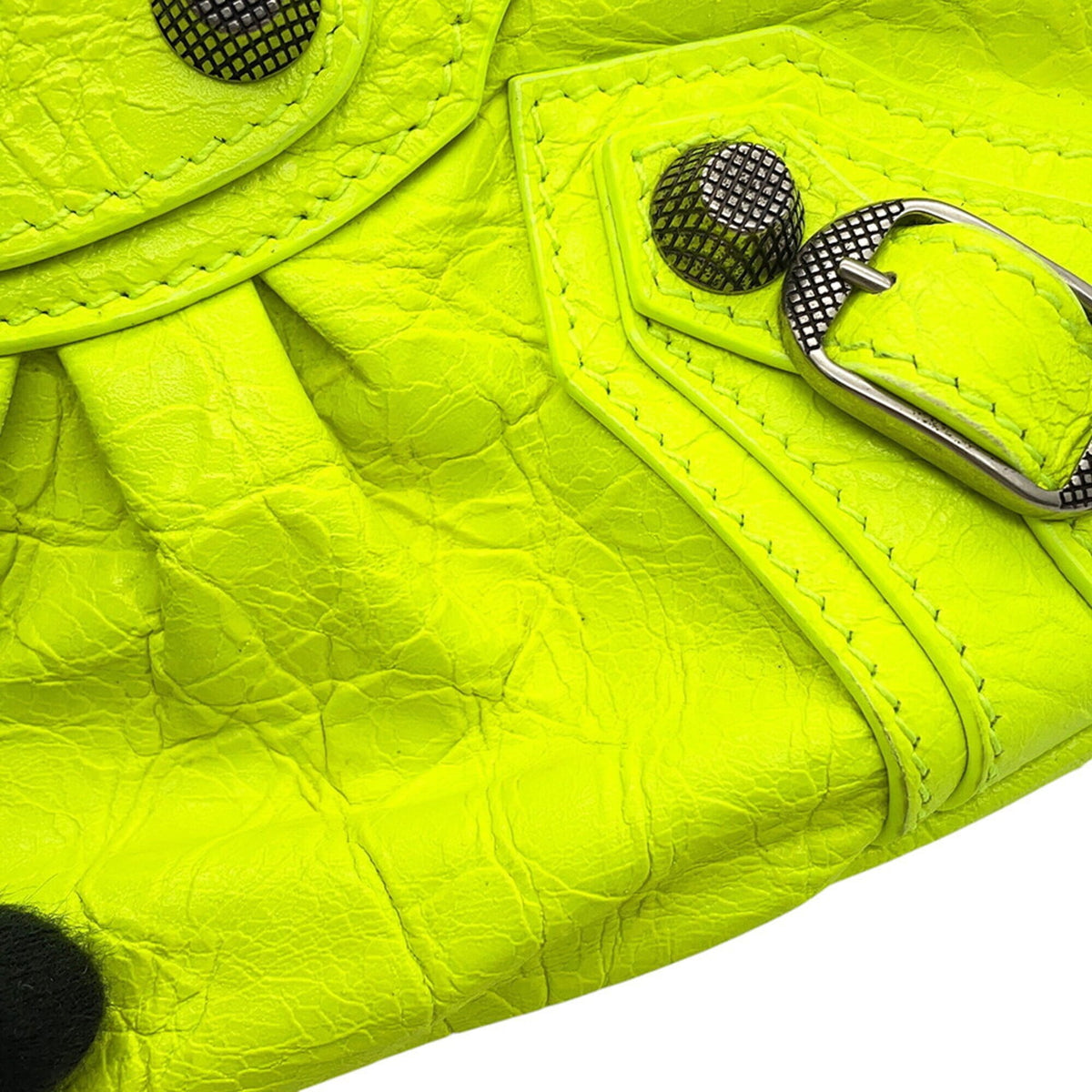 Balenciaga Yellow Leather Handbag Shoulder Bag (Pre-Owned)