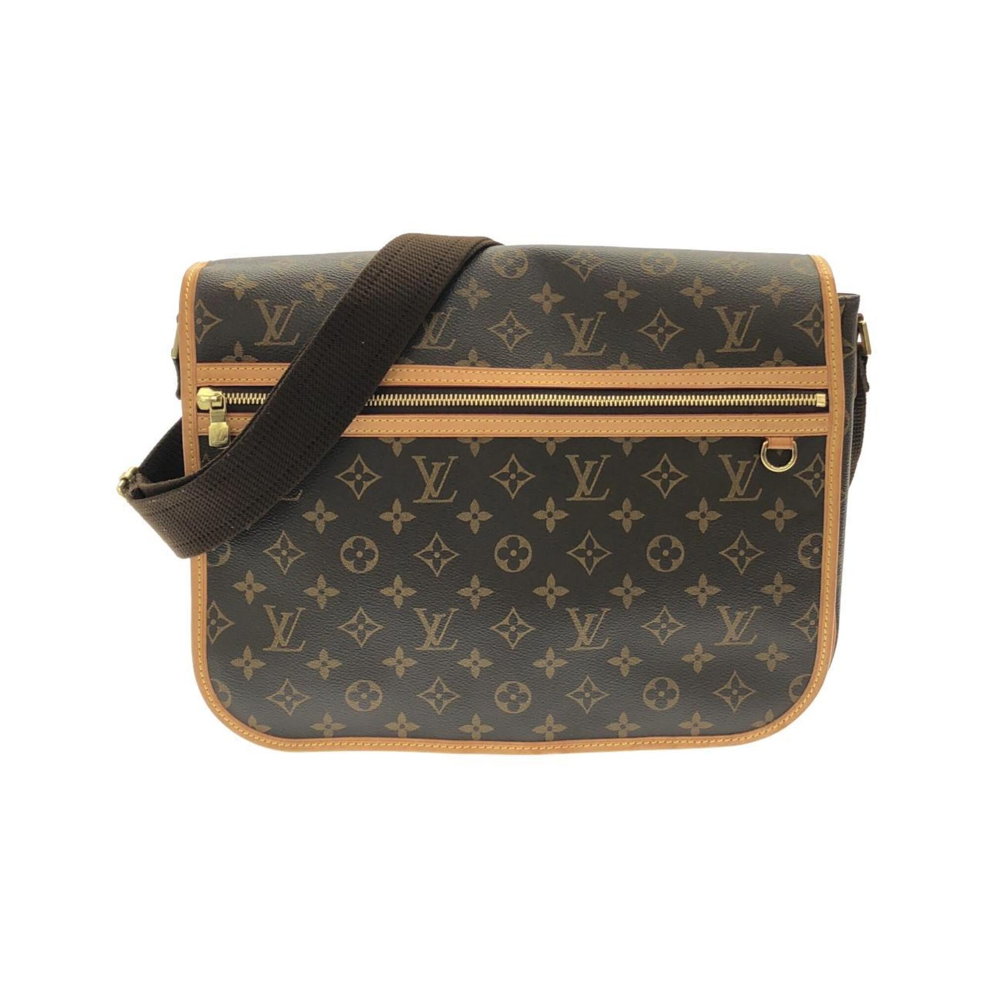 Louis Vuitton Marron Coated Canvas Shoulder Bag (Pre-Owned)