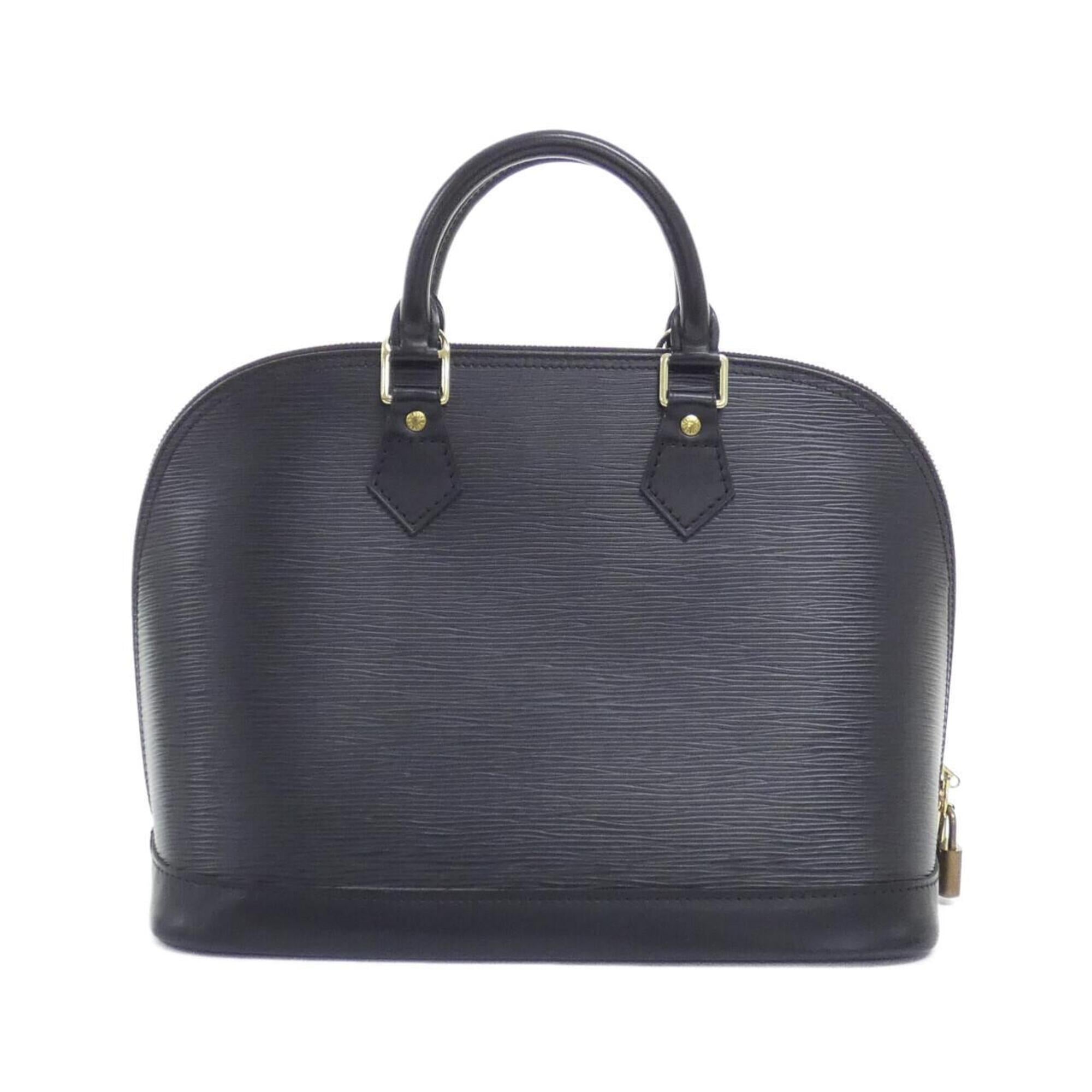 Louis Vuitton Black Leather Handbag (Pre-Owned)