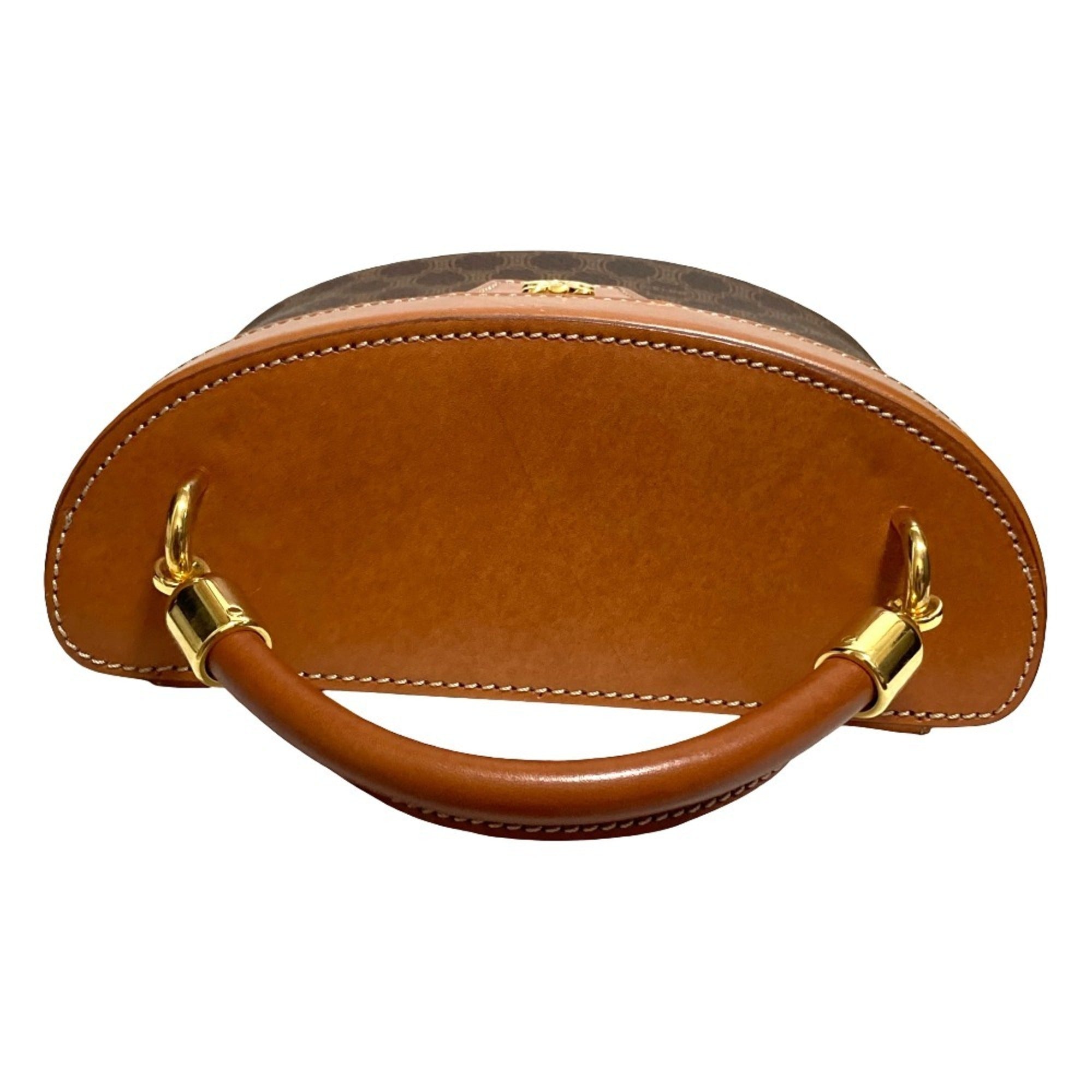 Celine Brown Pvc Leather Shoulder Bag Vanity Bag (Pre-Owned)