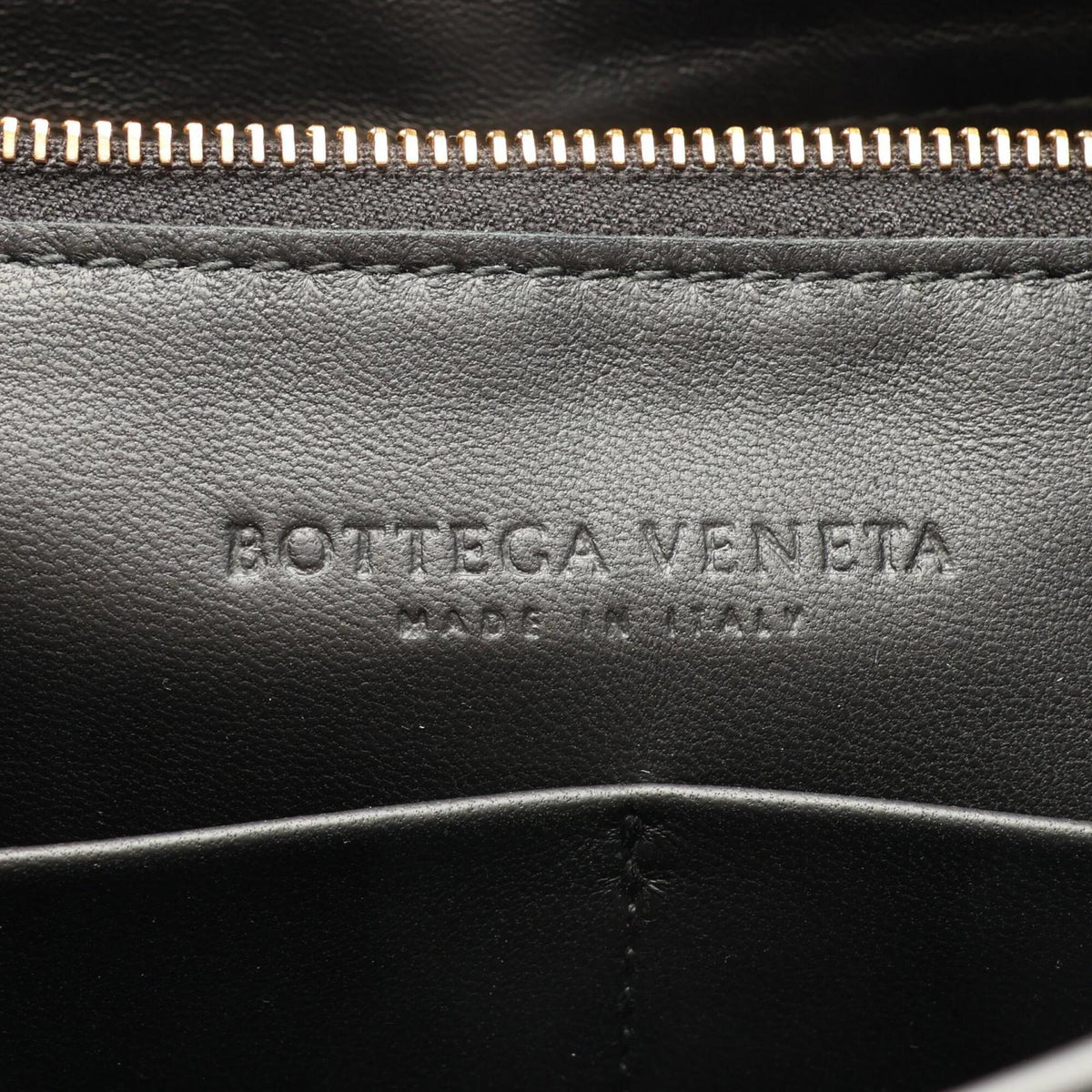 Bottega Veneta Black Leather Handbag Shoulder Bag (Pre-Owned)