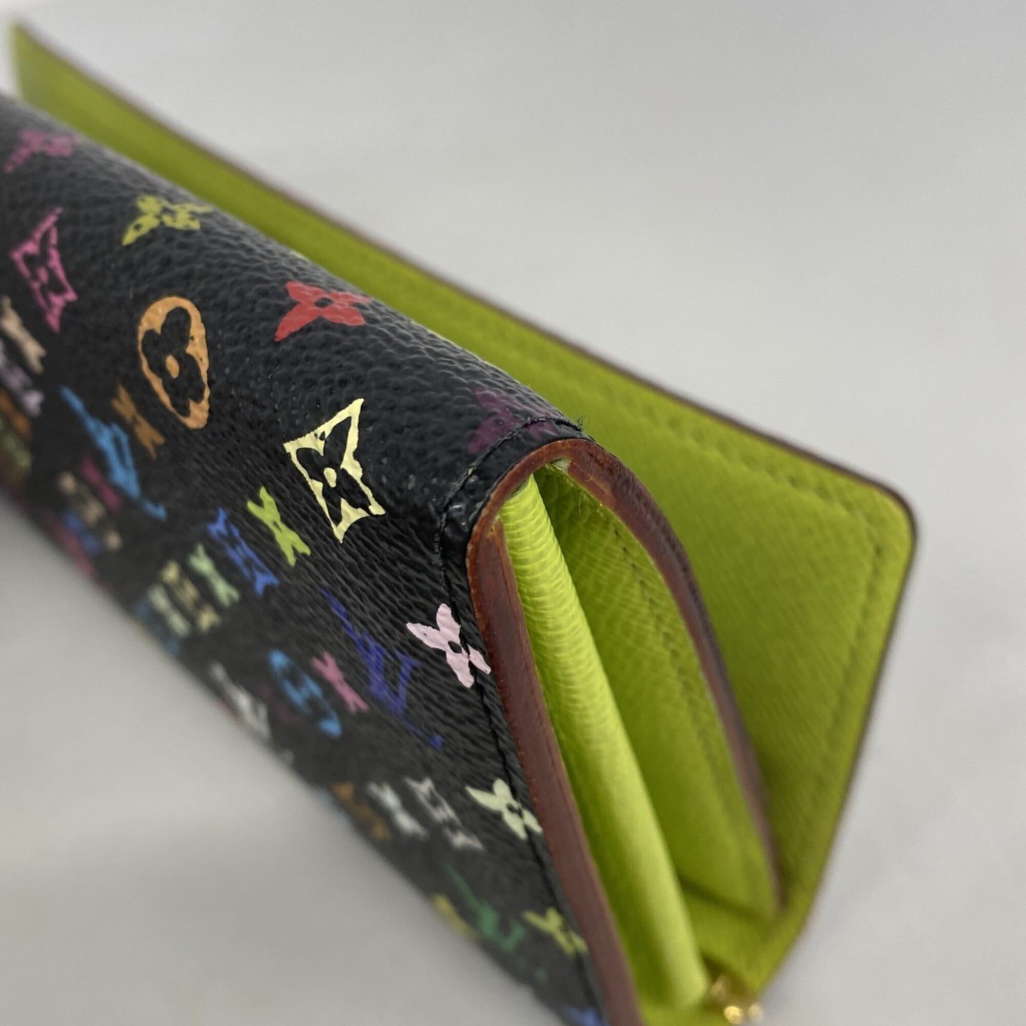 Louis Vuitton Noir Pistache Long Wallet (Bi-Fold) (Pre-Owned)