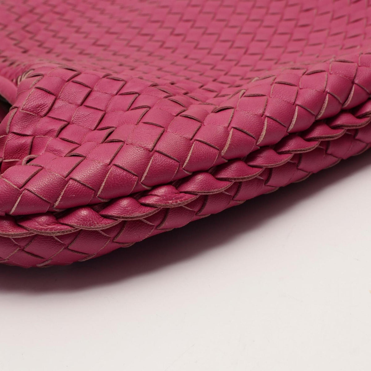 Bottega Veneta Pink Leather Handbag Shoulder Bag (Pre-Owned)