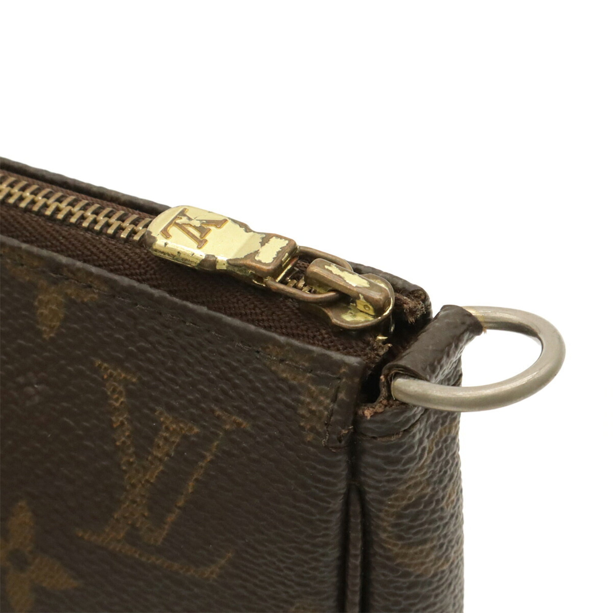 Louis Vuitton Brown Monogram Canvas Handbag Pochette Pouch (Pre-Owned)