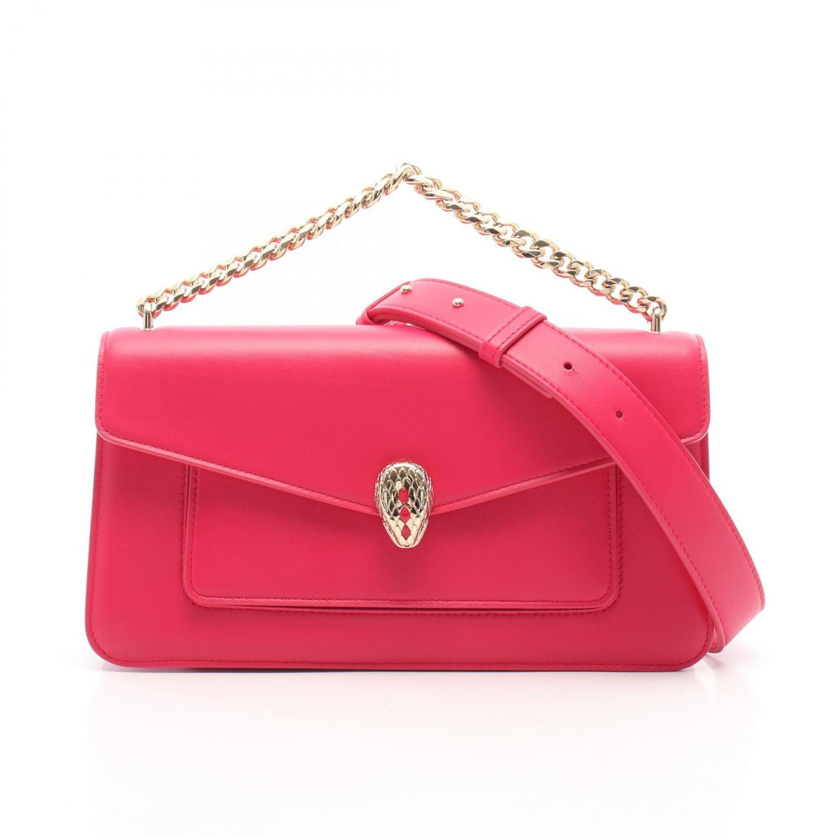 Bvlgari Pink Leather Handbag (Pre-Owned)