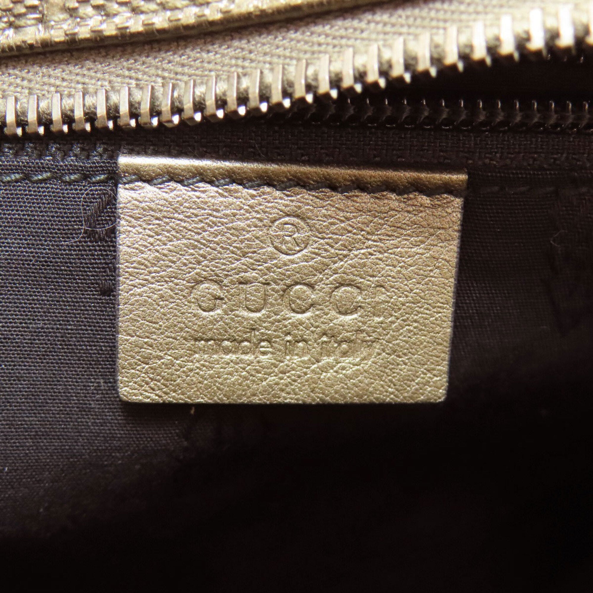 Gucci Bronze Pvc Handbag (Pre-Owned)