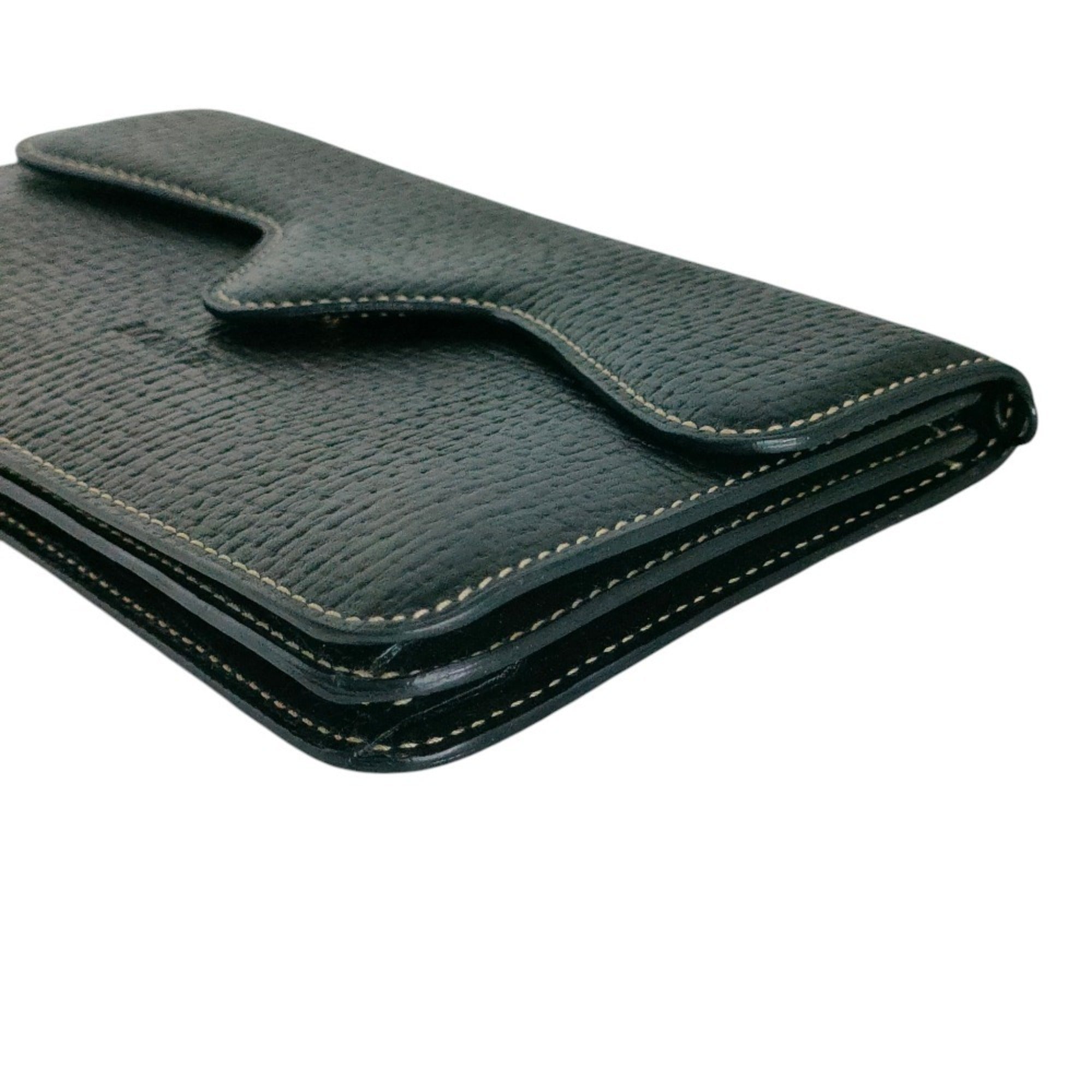 Loewe Black Leather Long Wallet (Bi-Fold) (Pre-Owned)