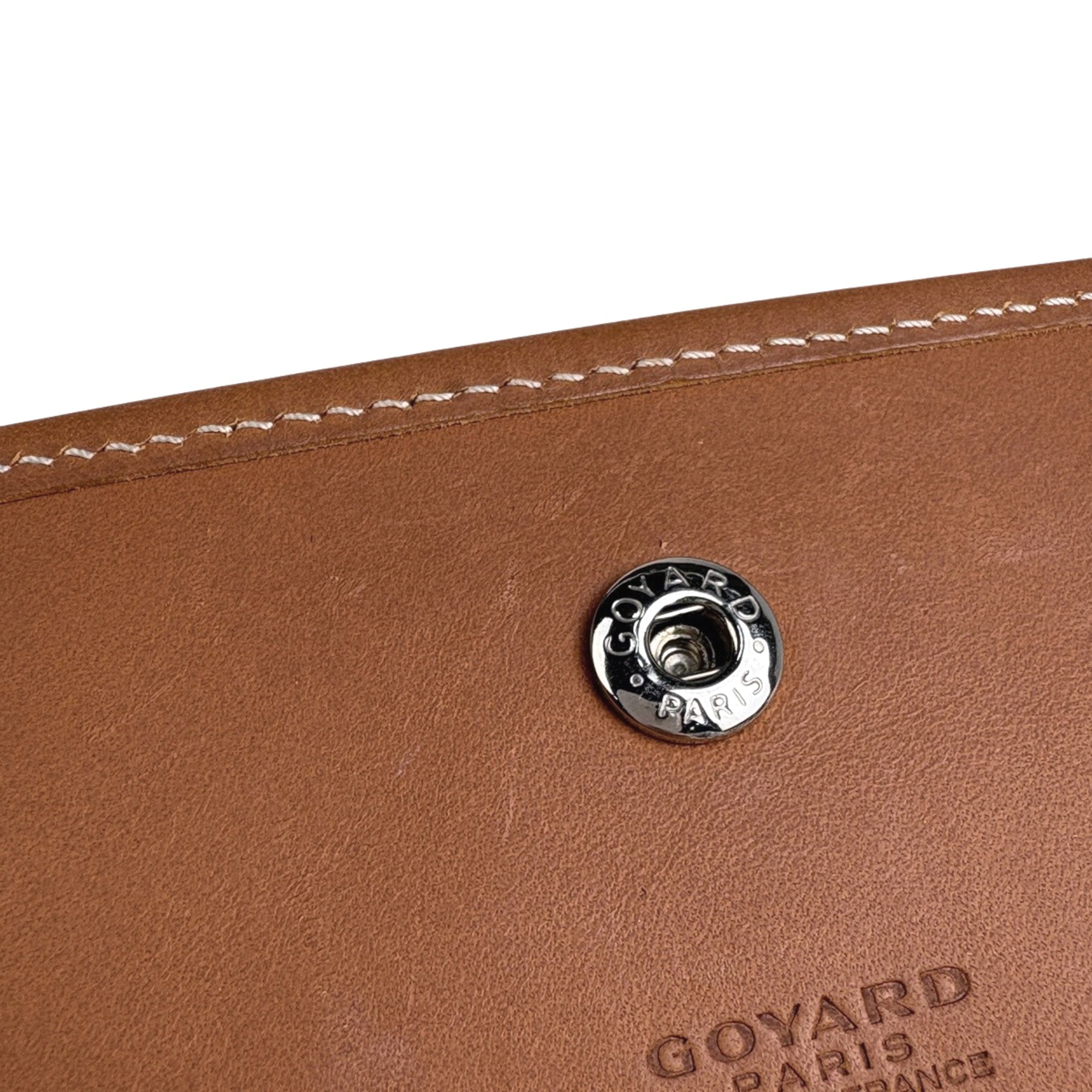 Goyard Beige Black Brown Raffia Coated Canvas Leather Shoulder Bag (Pre-Owned)