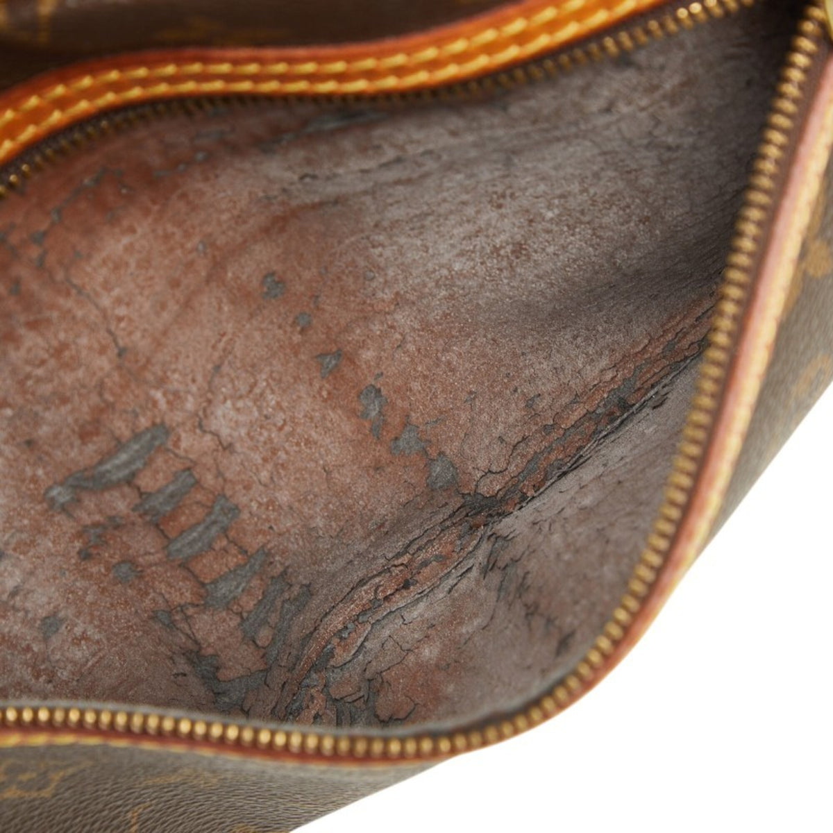 Louis Vuitton Monogram Brown Pvc Leather Clutch Bag (Pre-Owned)