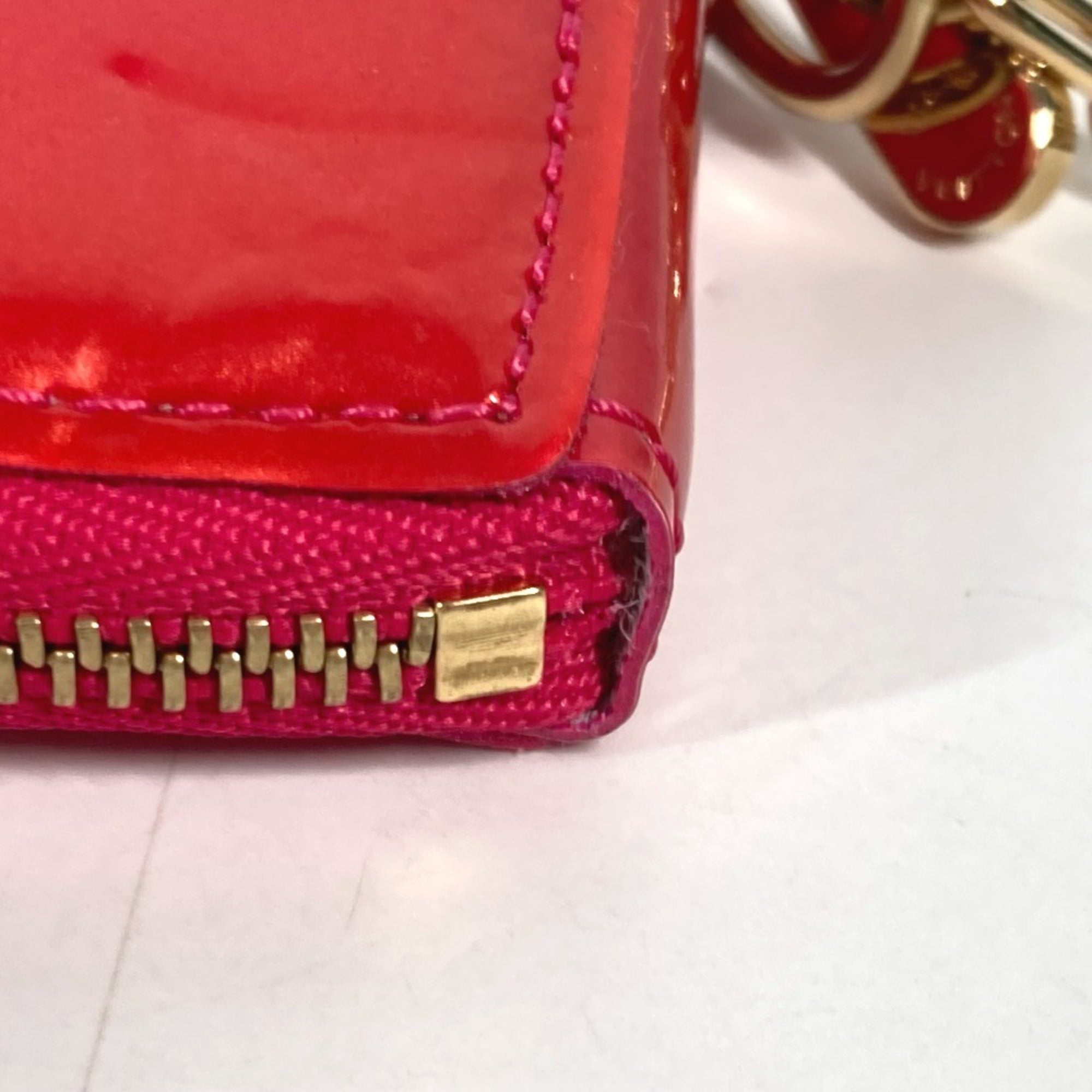 Louis Vuitton Pink Rose Pop Monogram Vernis Coin Purse/Coin Case (Pre-Owned)