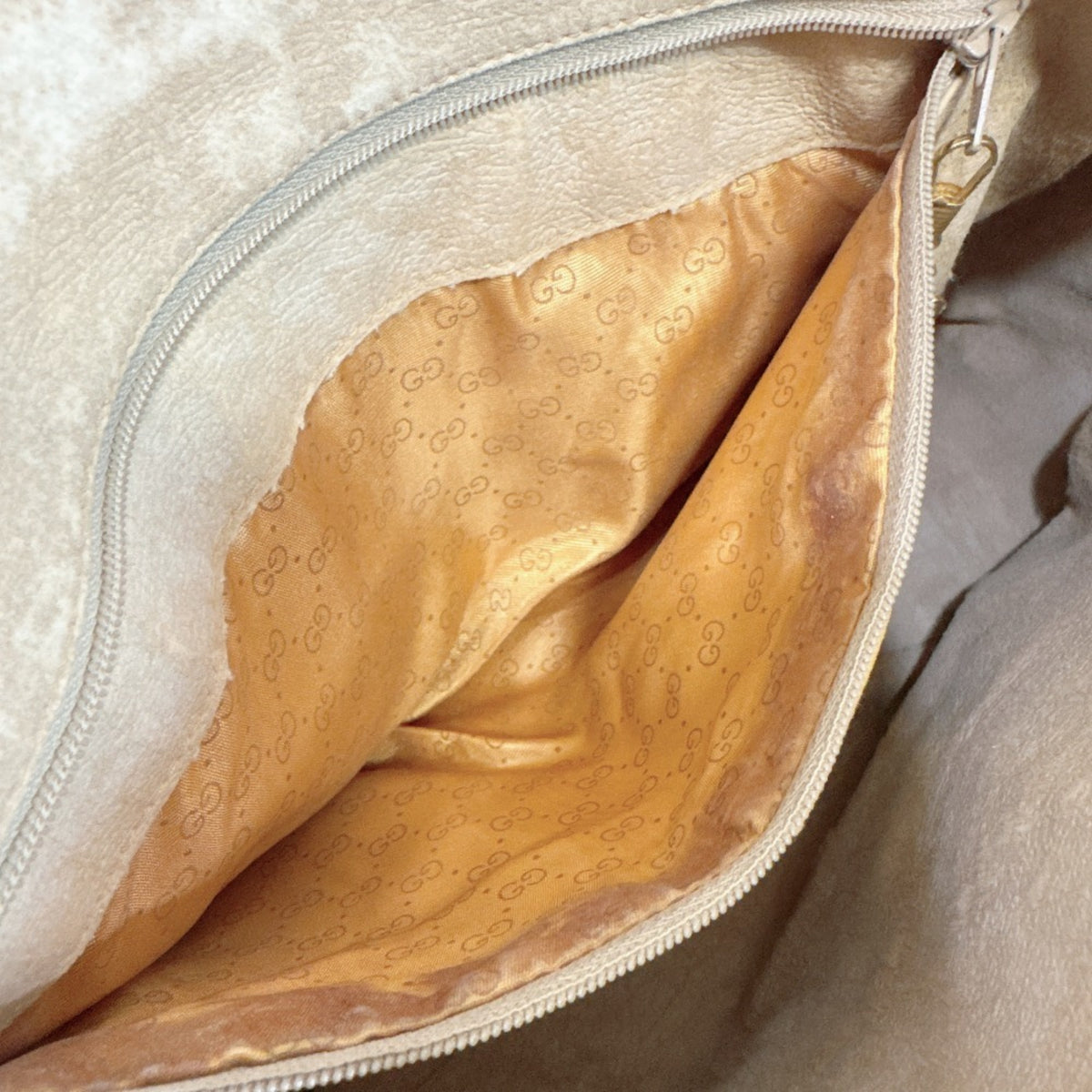 Gucci Microguccissima Beige Pvc Handbag (Pre-Owned)