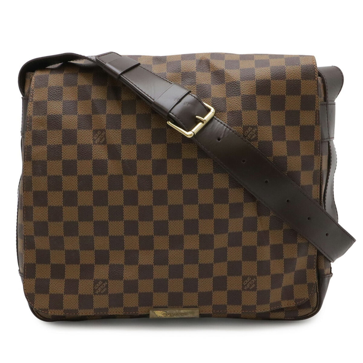 Louis Vuitton Brown Pvc Coated Canvas Messenger Bag Shoulder Bag (Pre-Owned)