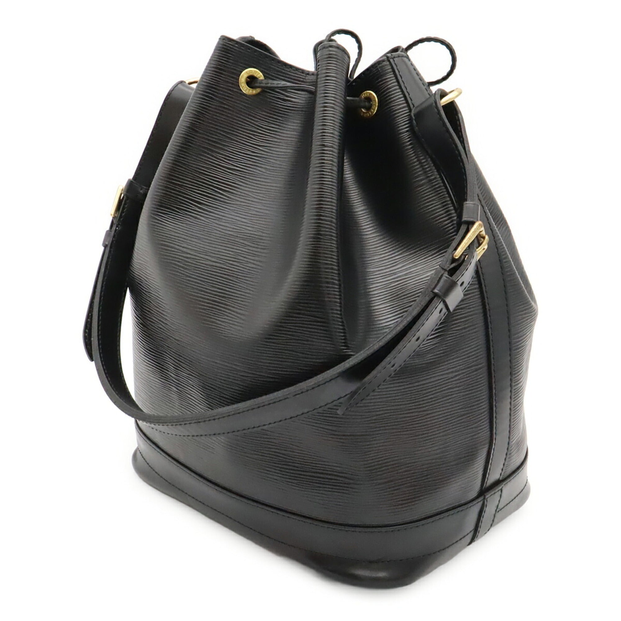 Louis Vuitton Black Noir Epi Leather Shoulder Bag (Pre-Owned)