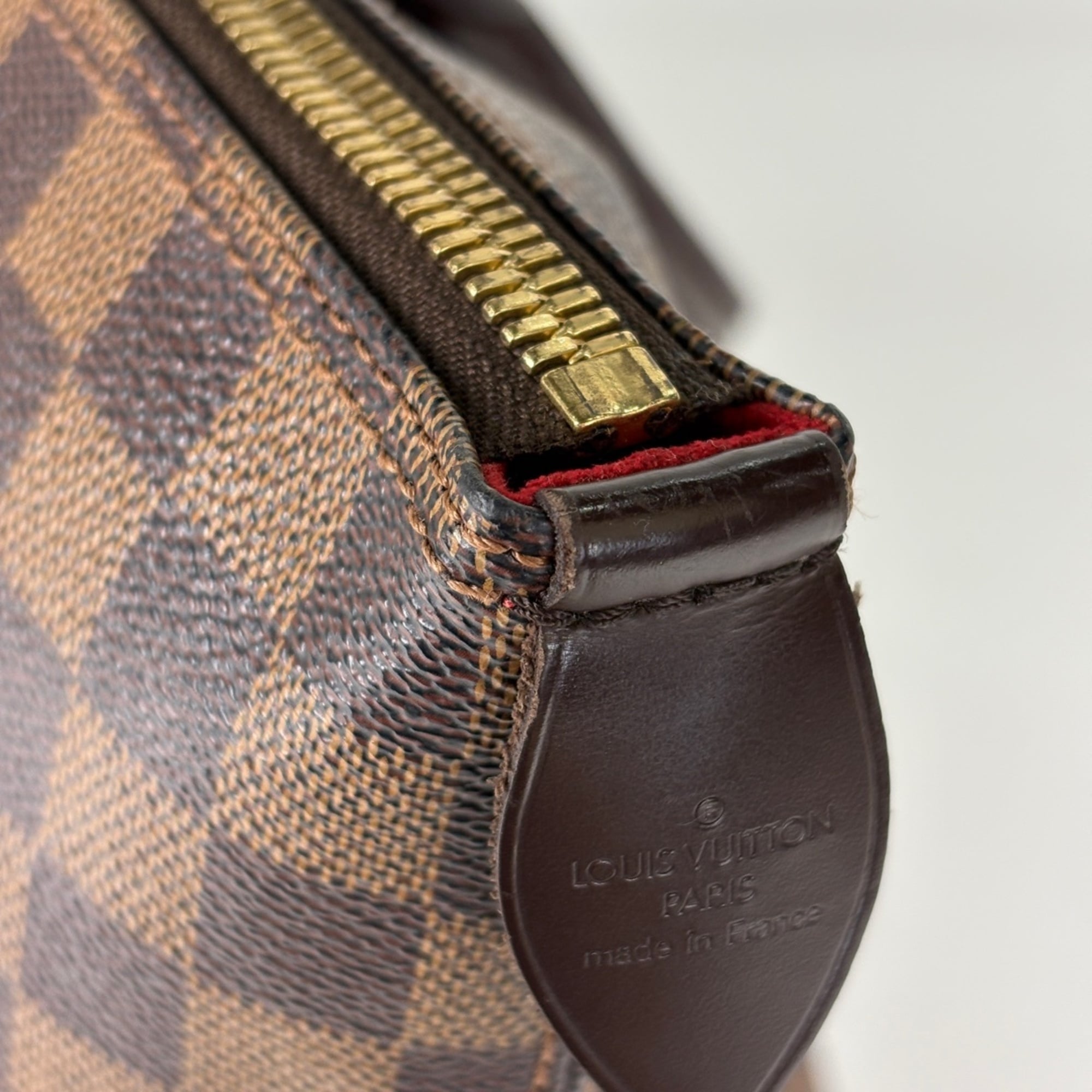 Louis Vuitton Damier Brown Damier Canvas Handbag Tote Bag (Pre-Owned)
