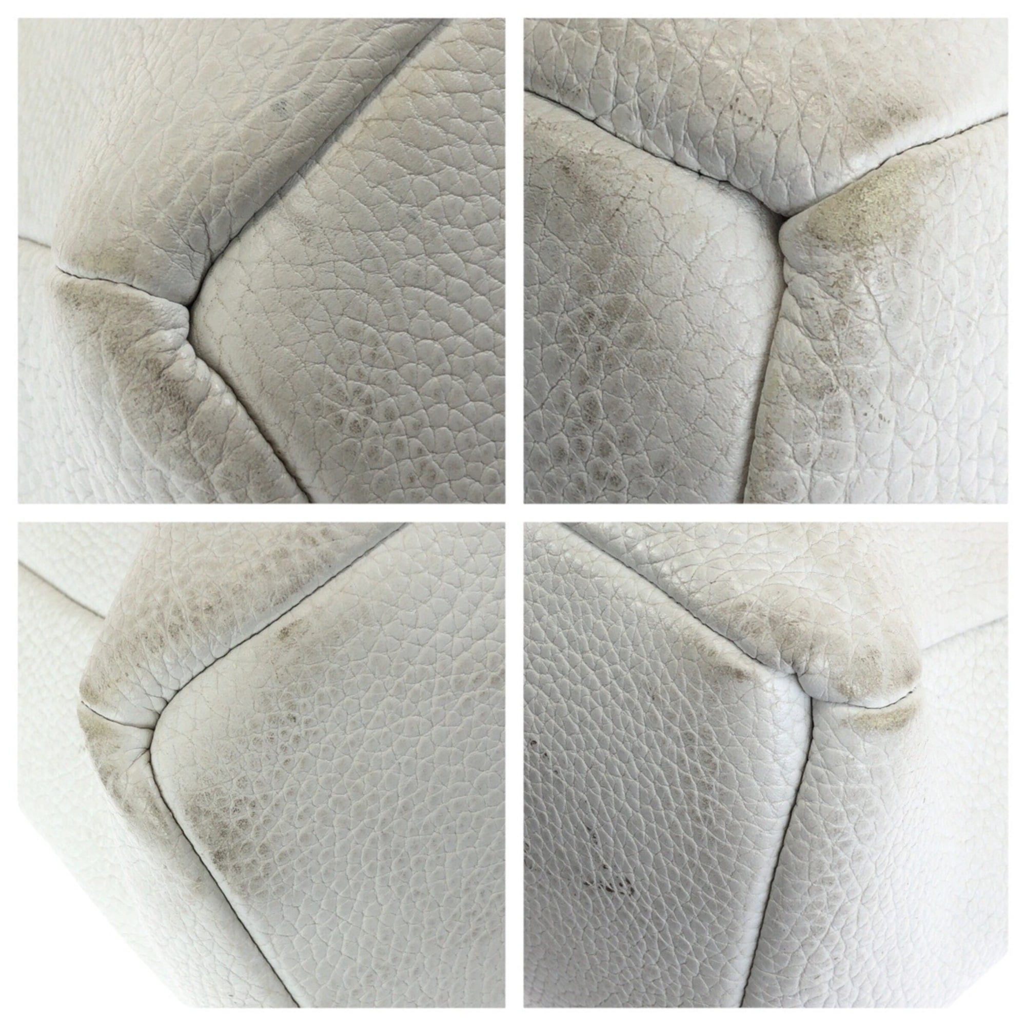 Bottega Veneta White Intrecciato Handbag Tote Bag (Pre-Owned)