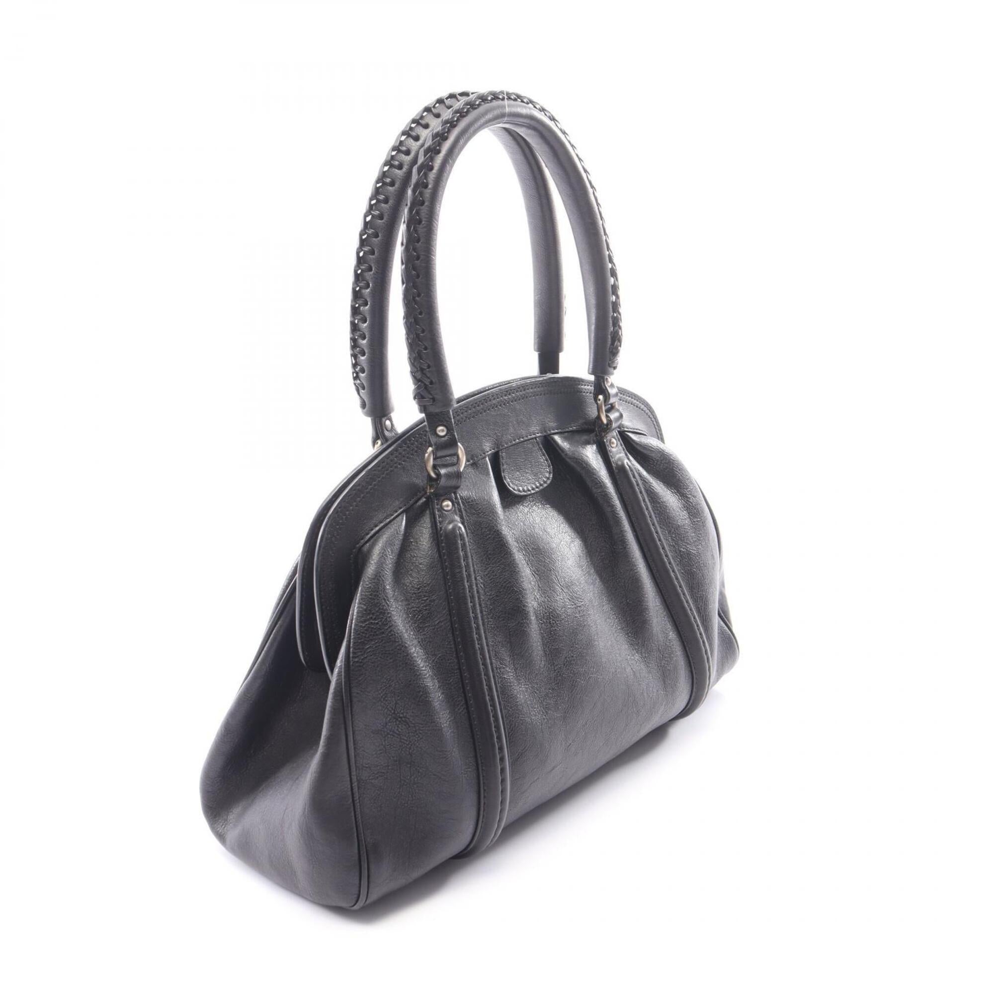 Christian Dior Black Leather Handbag (Pre-Owned)