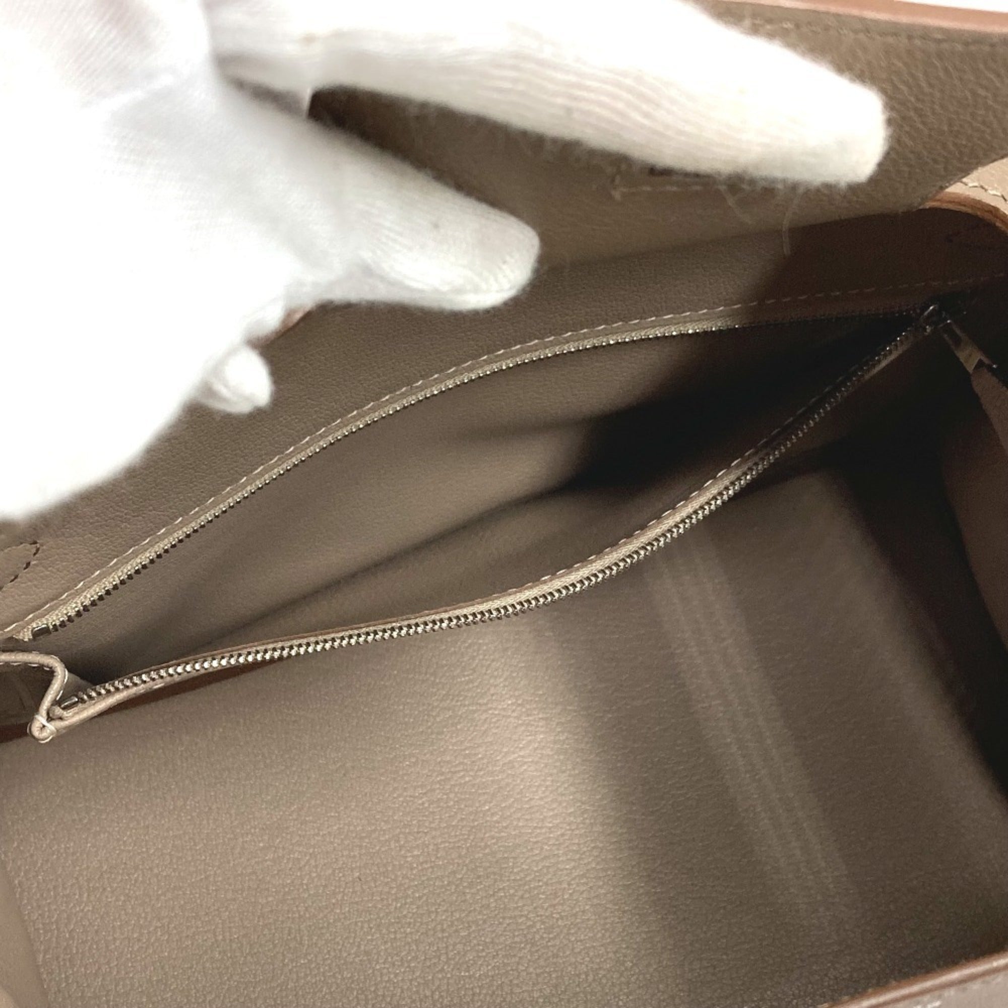Hermes Birkin Argile Etoupe Gray Gray Pink Rose Jaipur Swift Leather Taurillon Clemence Leather Handbag Tote Bag (Pre-Owned)