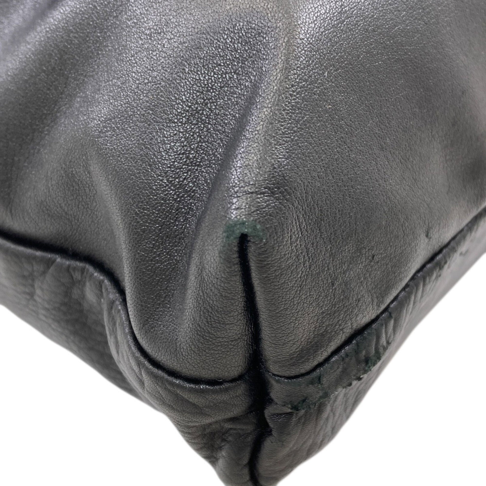 Bottega Veneta Black Leather Tote Bag (Pre-Owned)