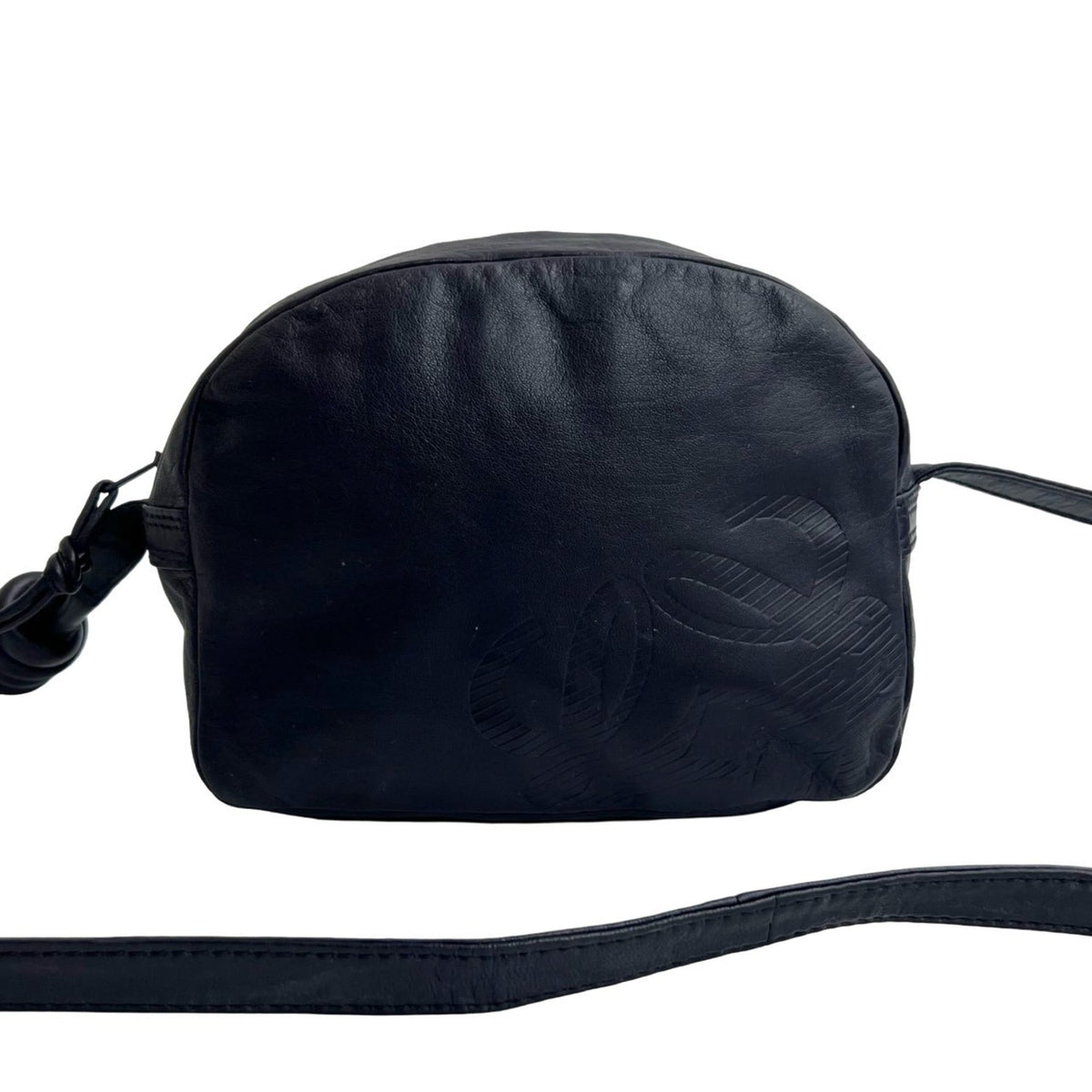 Loewe Purple Leather Pochette Shoulder Bag (Pre-Owned)