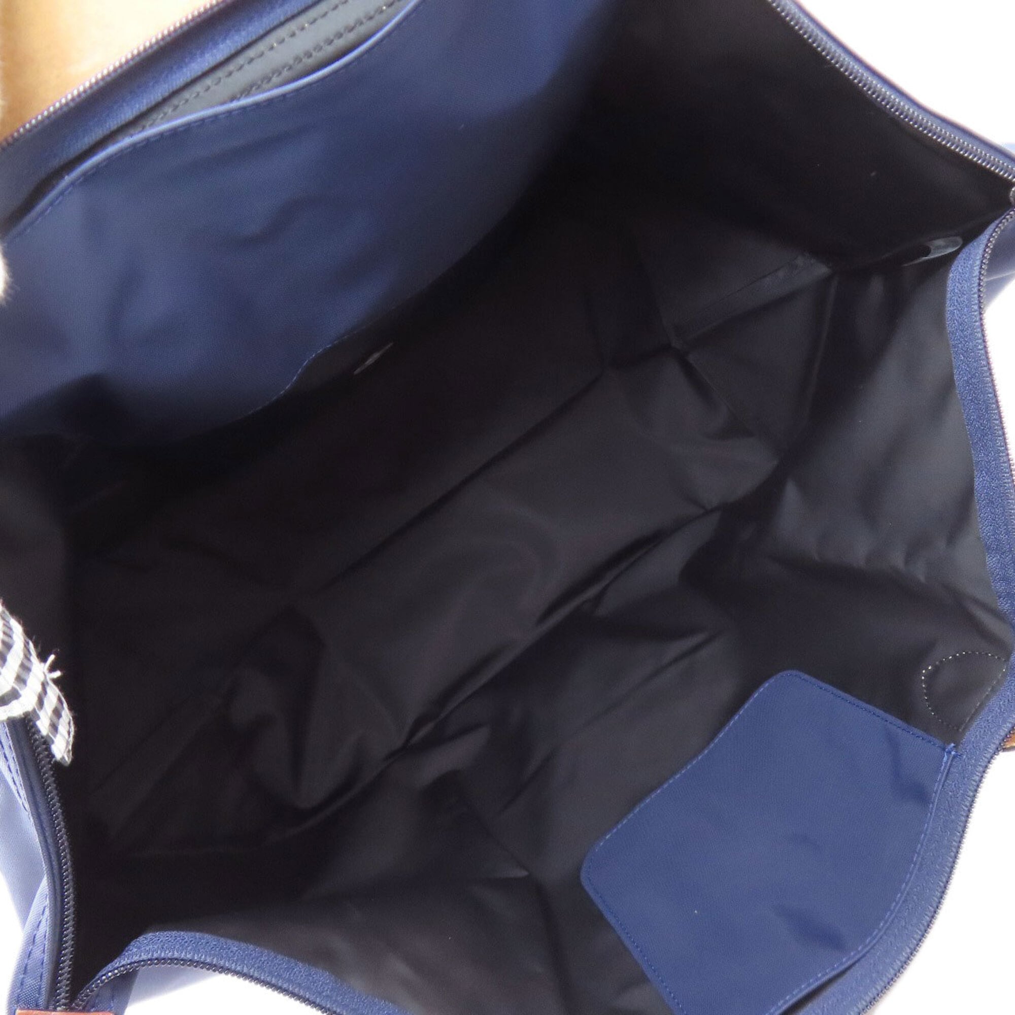 Longchamp Le Pliage Navy Nylon Tote Bag (Pre-Owned)