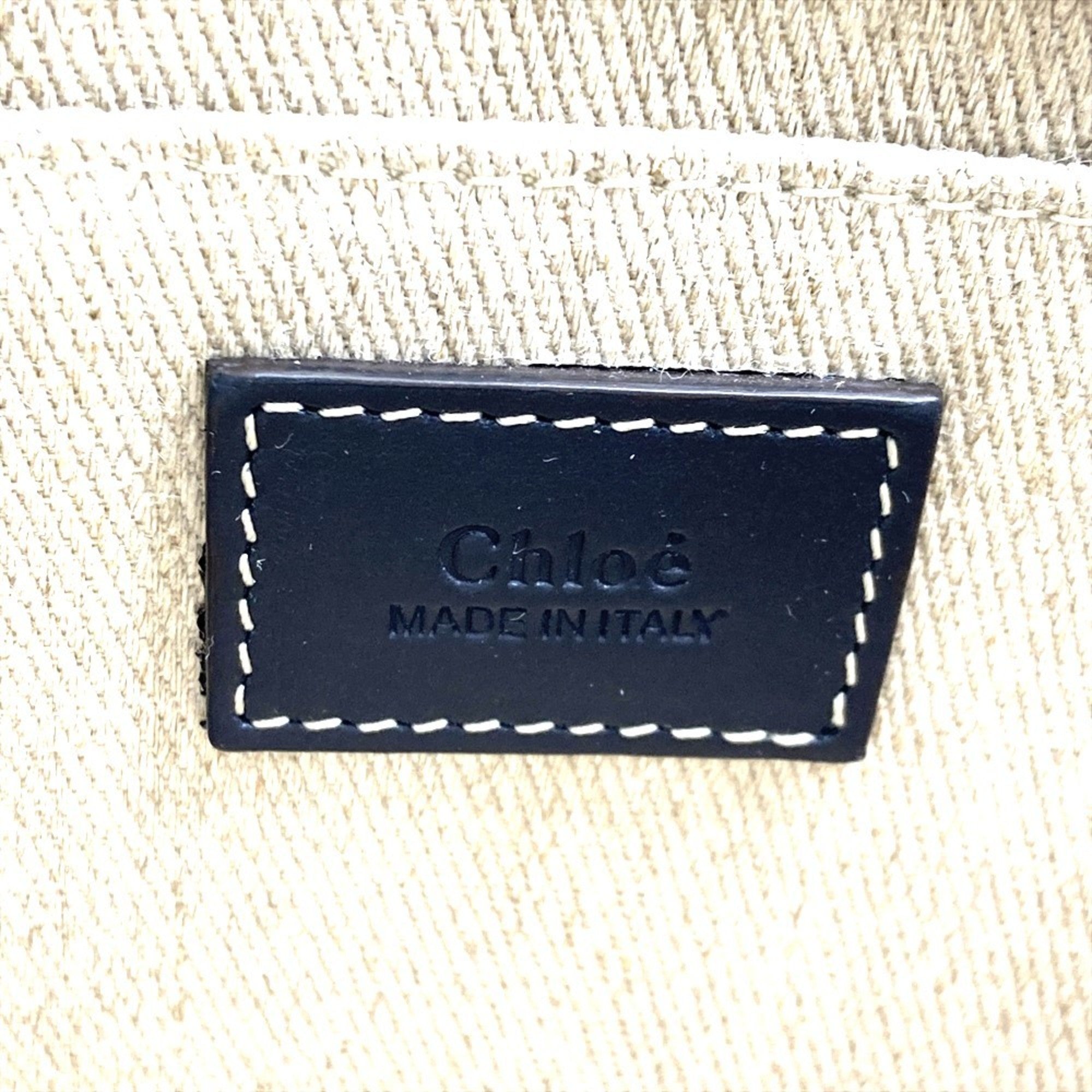 Chloé Beige Linen Shoulder Bag (Pre-Owned)