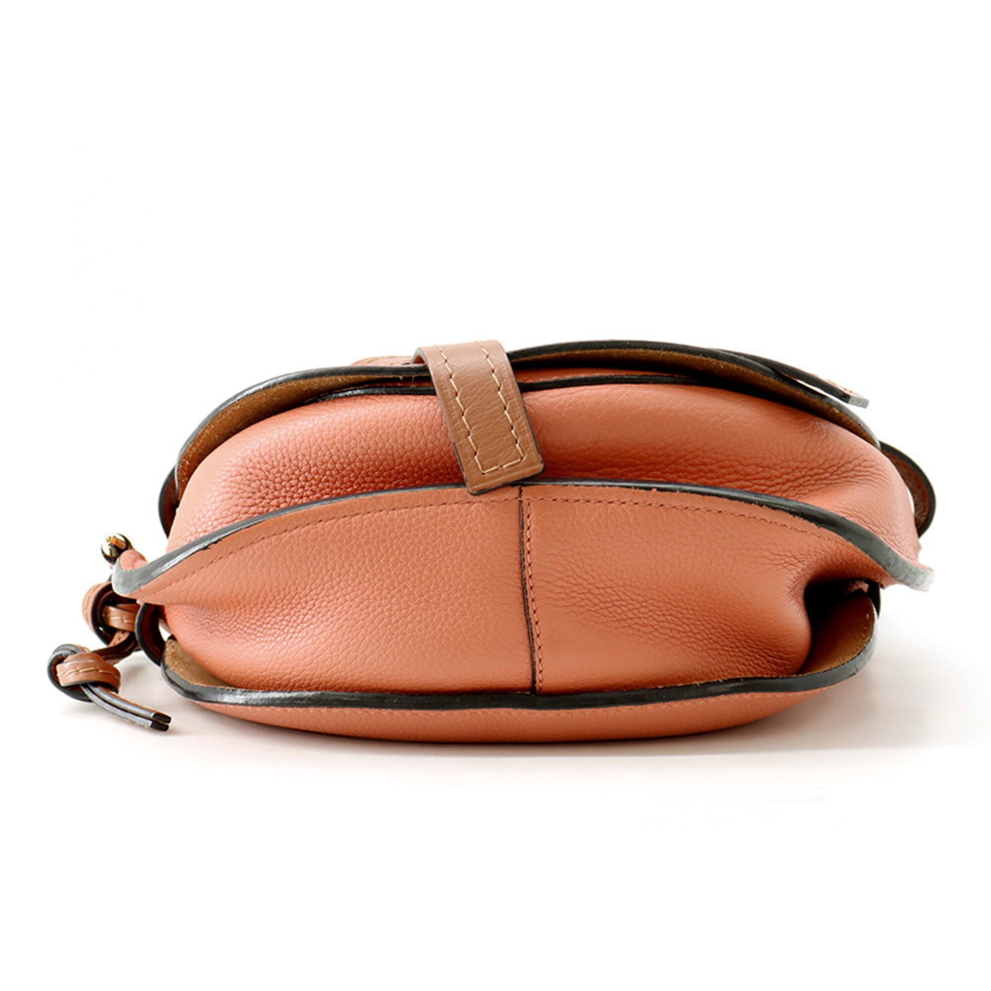 Loewe Brown Pink Leather Shoulder Bag (Pre-Owned)