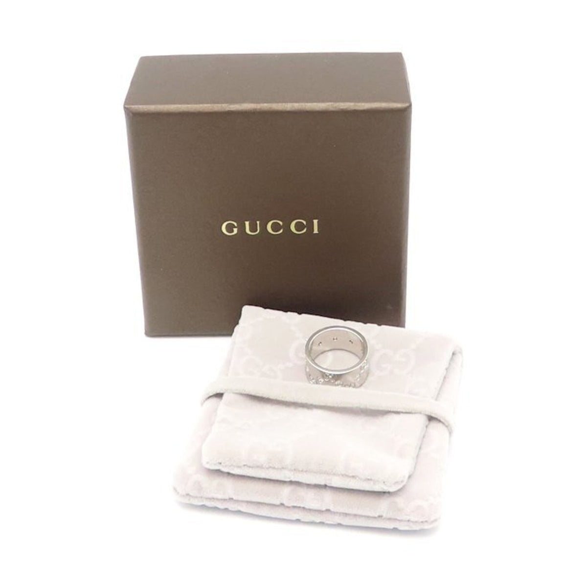 Gucci White Gold (18K) Band Ring (Pre-Owned)