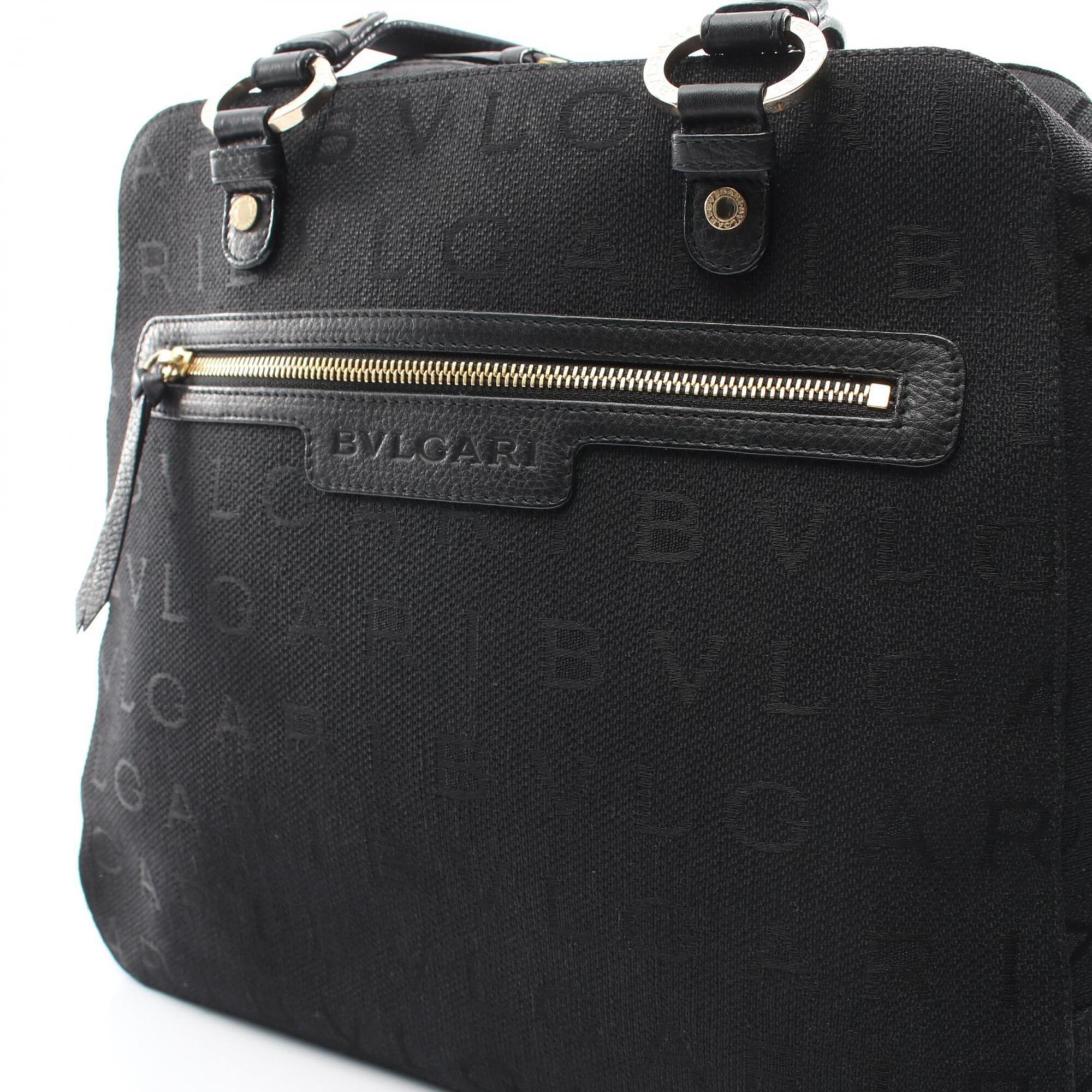 Bvlgari Black Canvas Handbag (Pre-Owned)