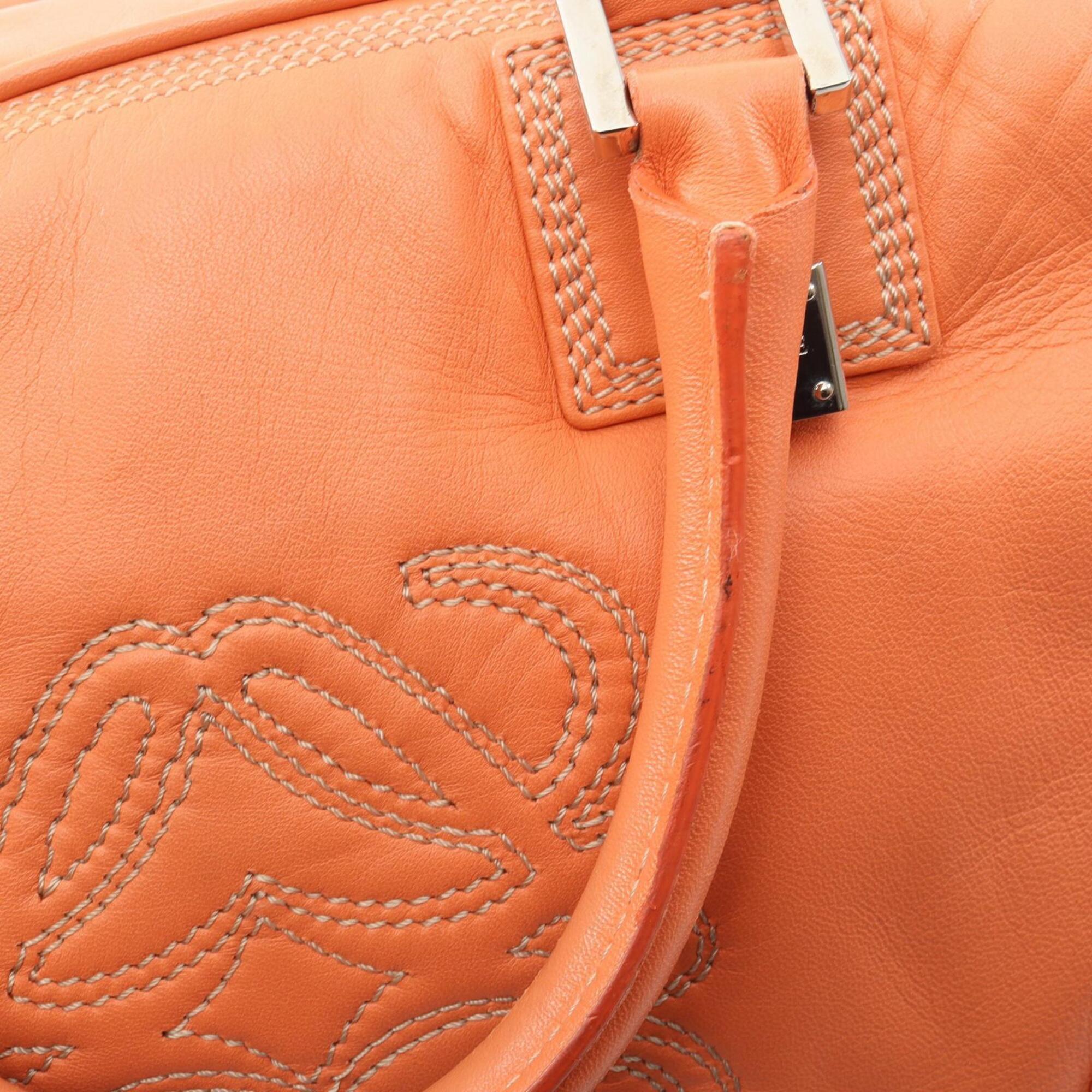 Loewe Orange Leather Handbag (Pre-Owned)