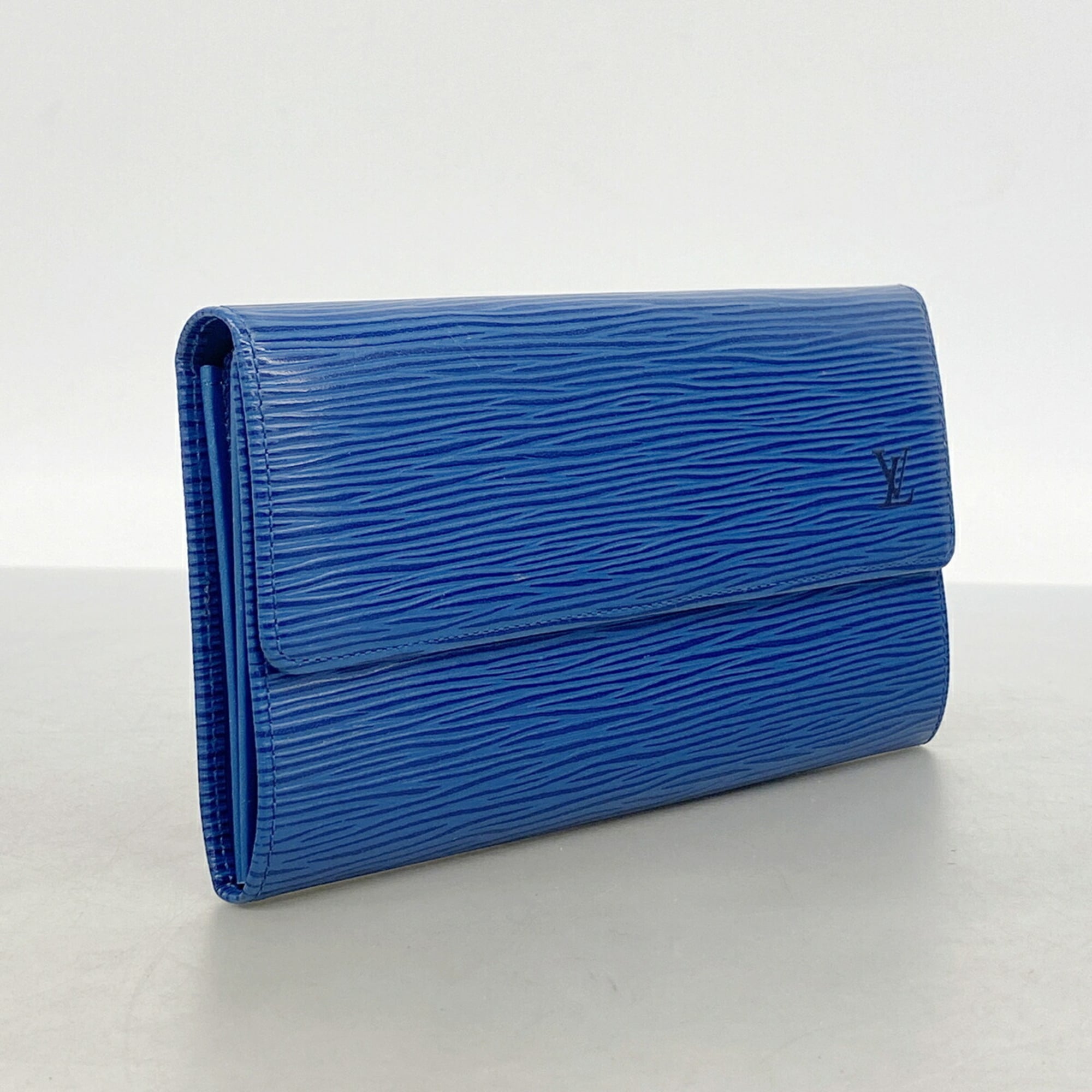 Louis Vuitton Toledo Blue Long Wallet (Bi-Fold) (Pre-Owned)