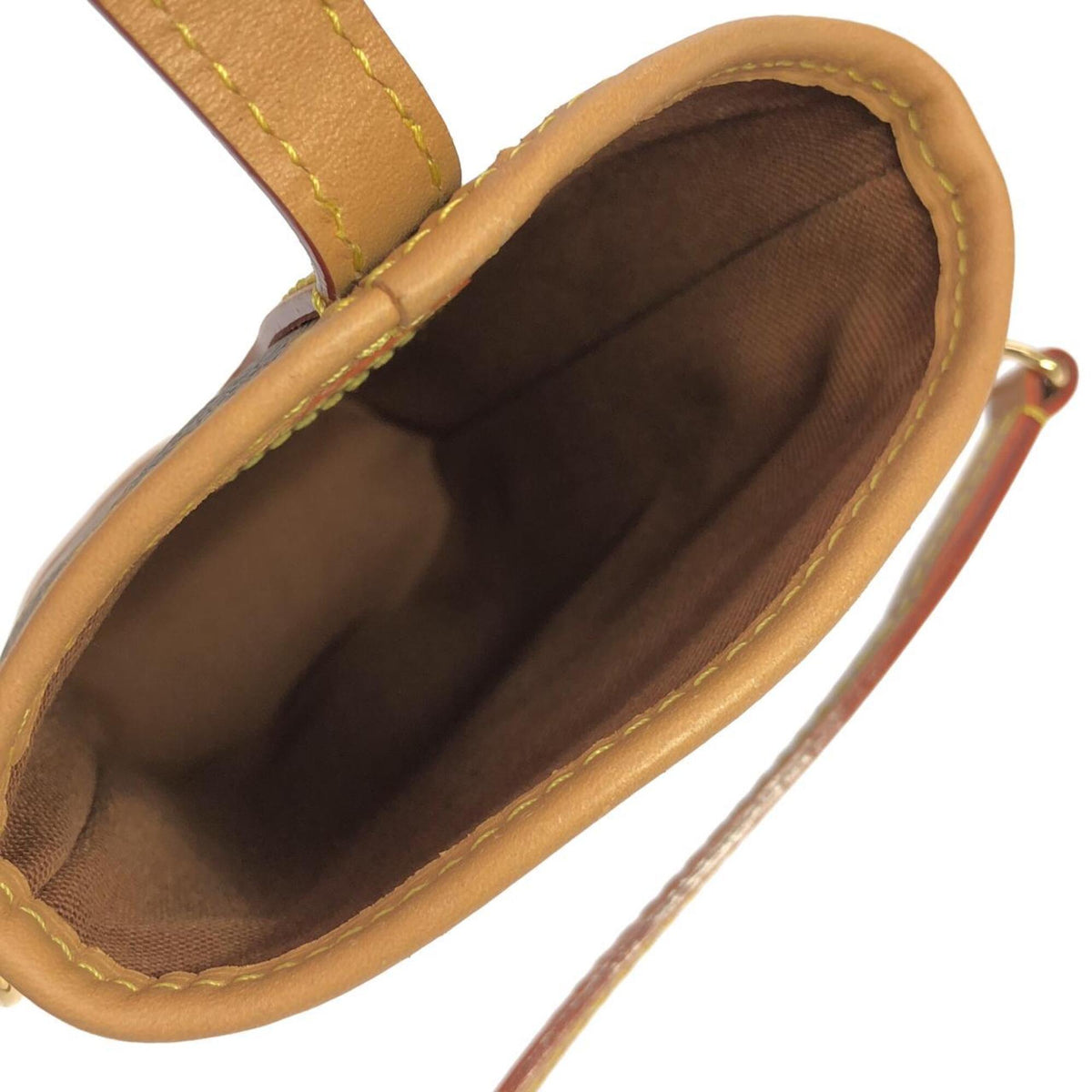 Louis Vuitton Brown Coated Canvas Handbag Pouch (Pre-Owned)