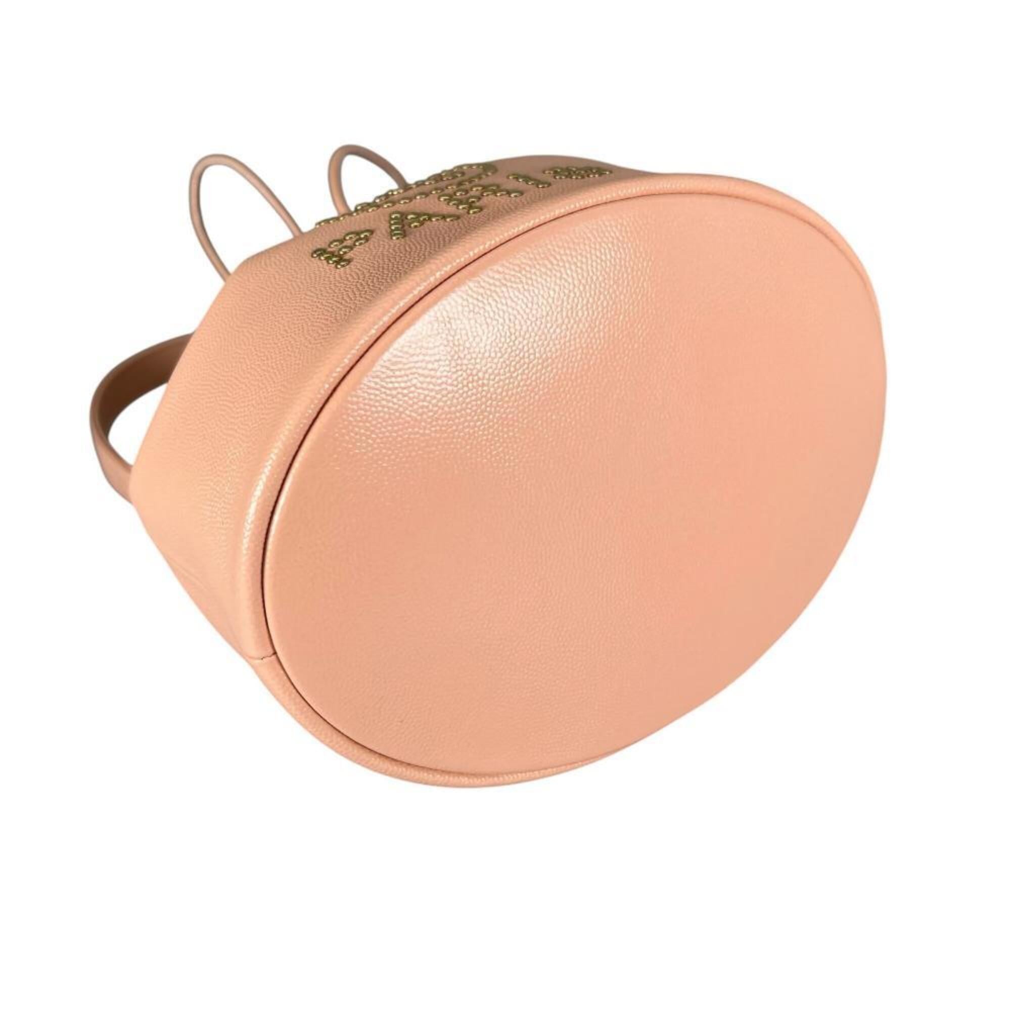 Chanel Pink Grained Calfskin Shoulder Bag (Pre-Owned)
